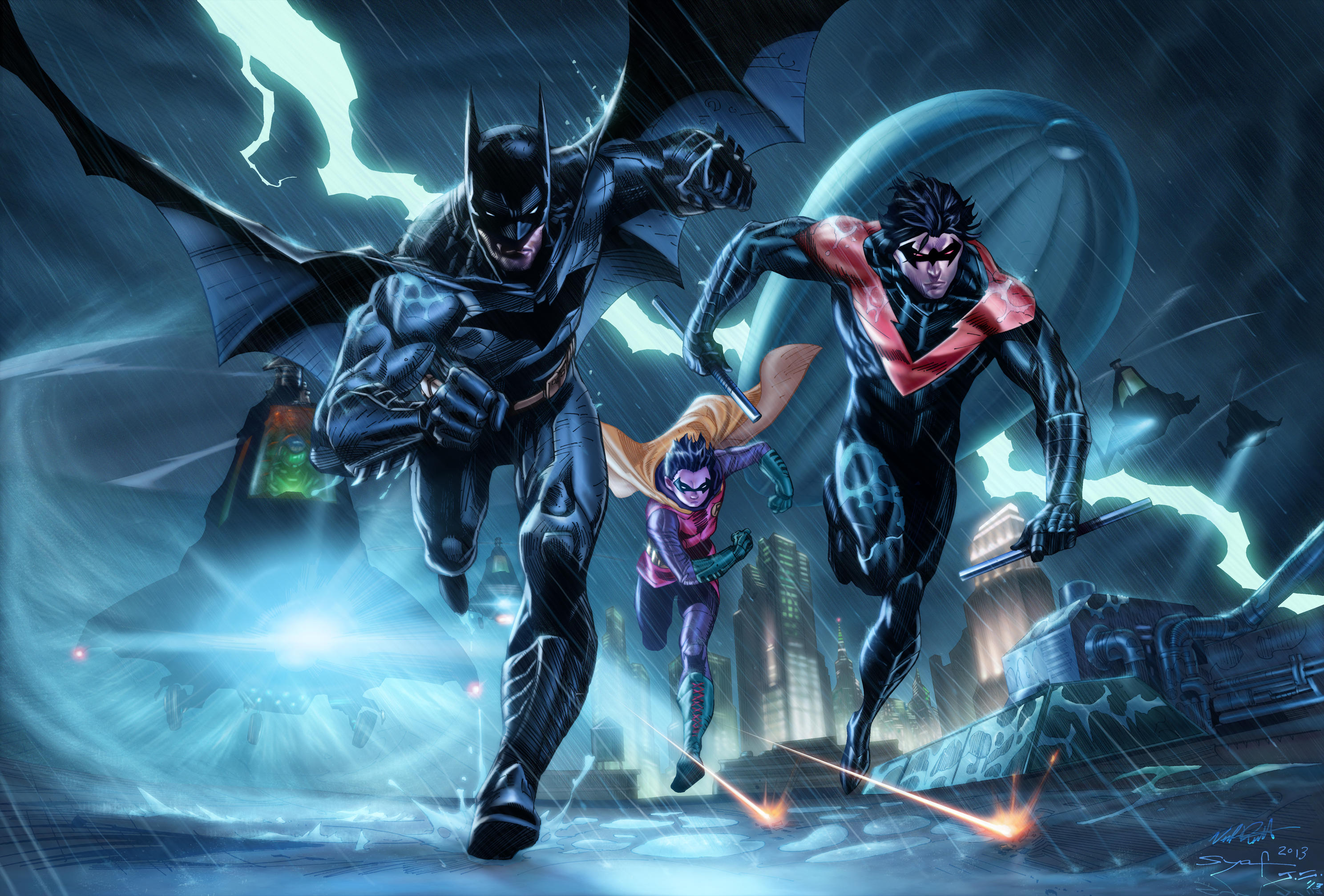 PCデスクトップに漫画, バットマン, Dcコミックス, ナイトウィング, ロビン（Dcコミックス）画像を無料でダウンロード