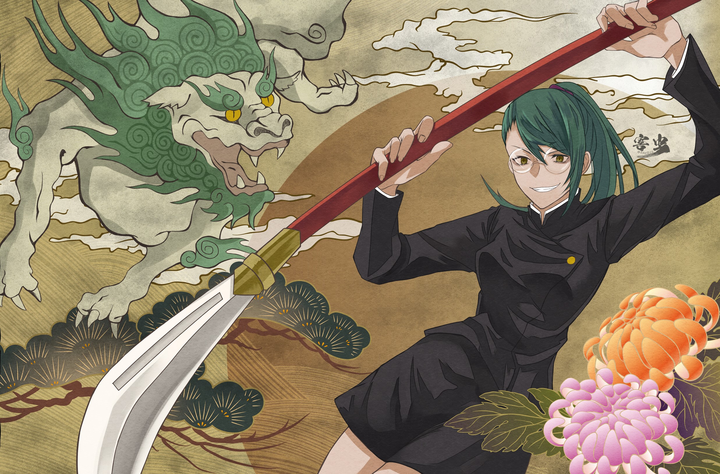 Download mobile wallpaper Anime, Jujutsu Kaisen, Maki Zenin for free.