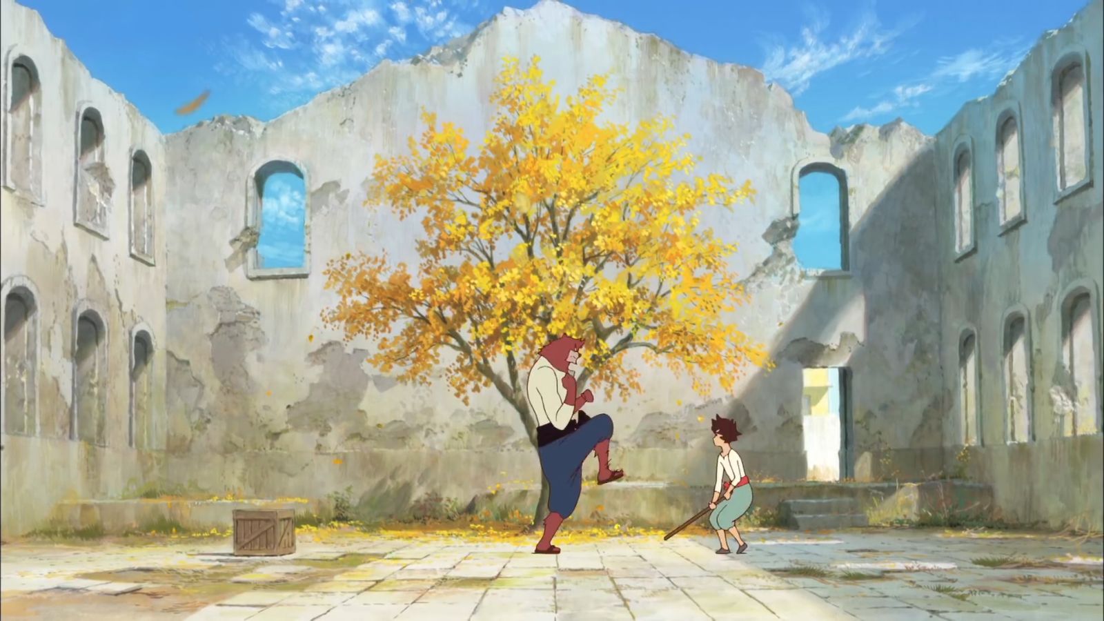 anime, the boy and the beast, tree