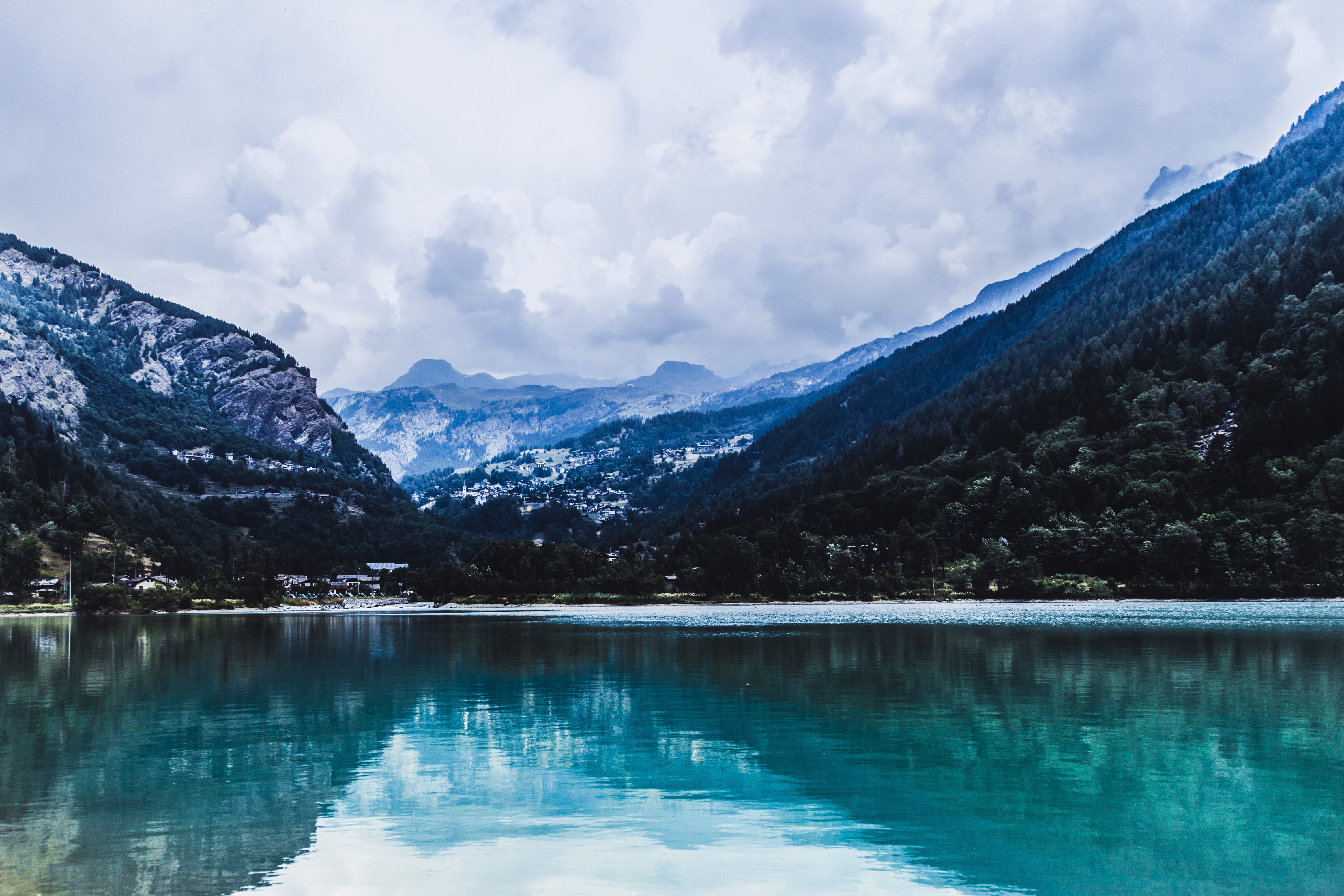 Free download wallpaper Mountains, Lake, Reflection, Nature on your PC desktop