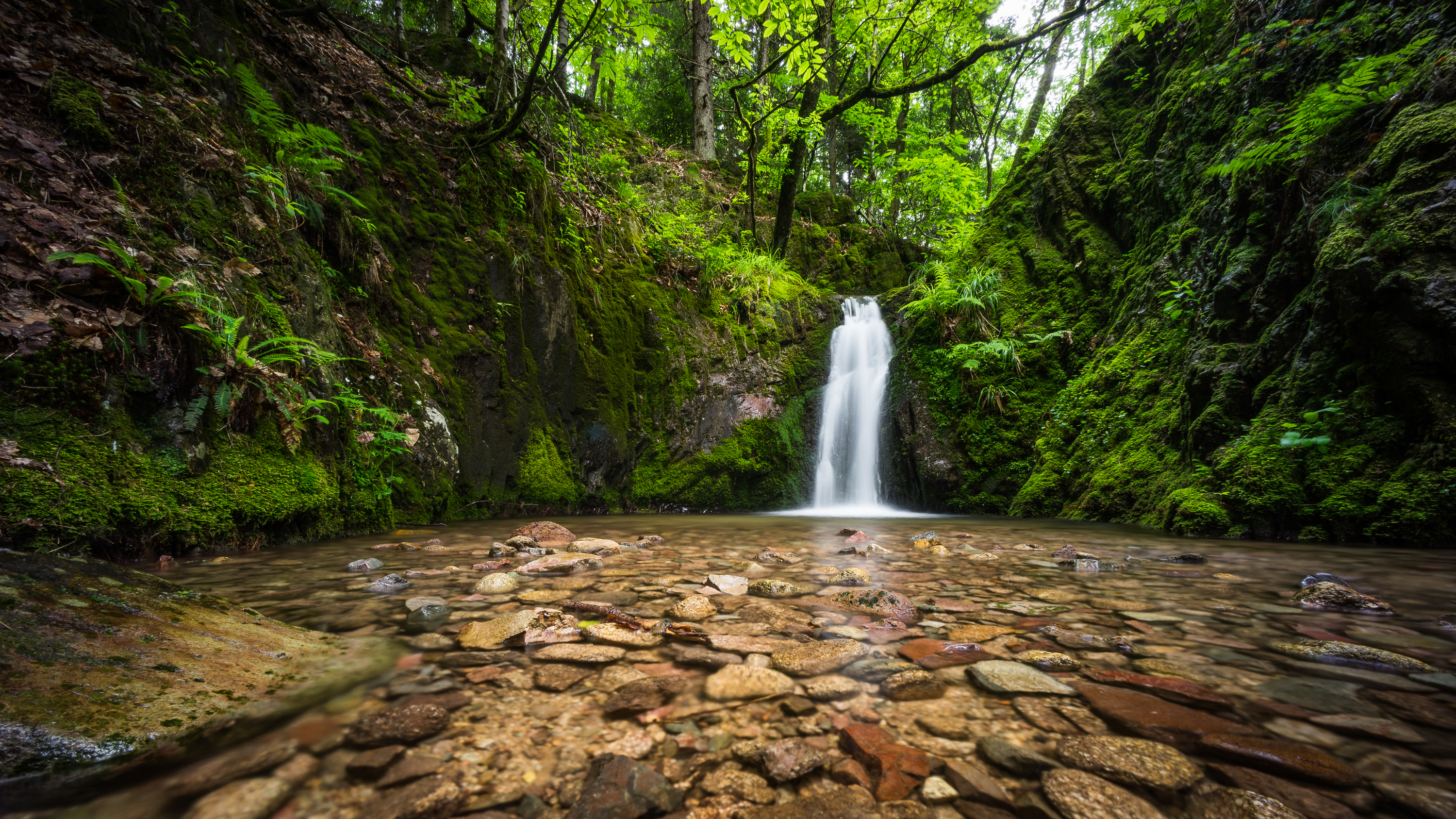 Laden Sie das Natur, Wasserfälle, Wasserfall, Wald, Stein, Strom, Deutschland, Erde/natur-Bild kostenlos auf Ihren PC-Desktop herunter