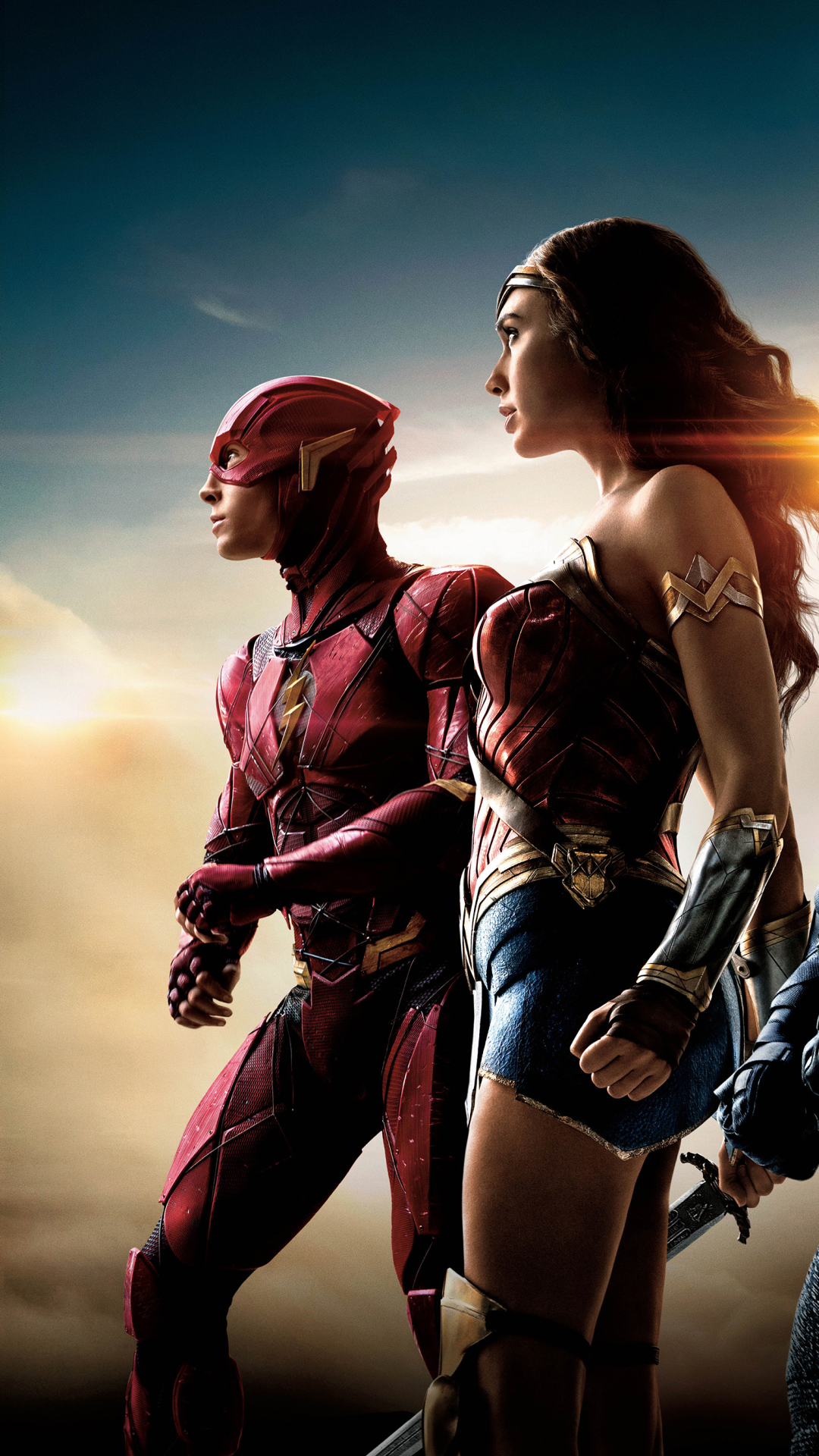 Download mobile wallpaper Flash, Movie, Wonder Woman, Gal Gadot, Justice League, Ezra Miller, Justice League (2017) for free.