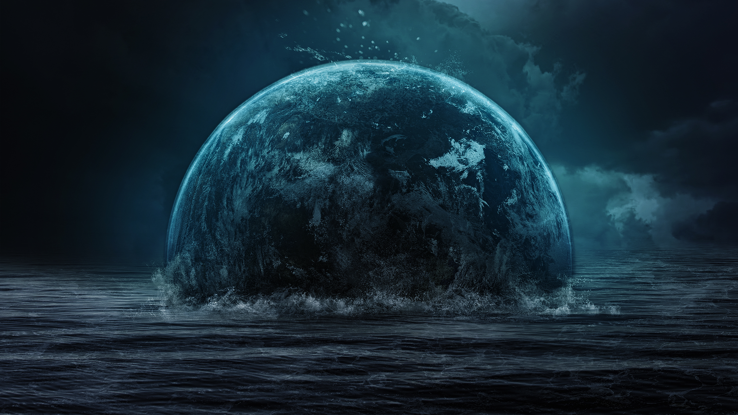 Free download wallpaper Water, Planet, Sci Fi on your PC desktop