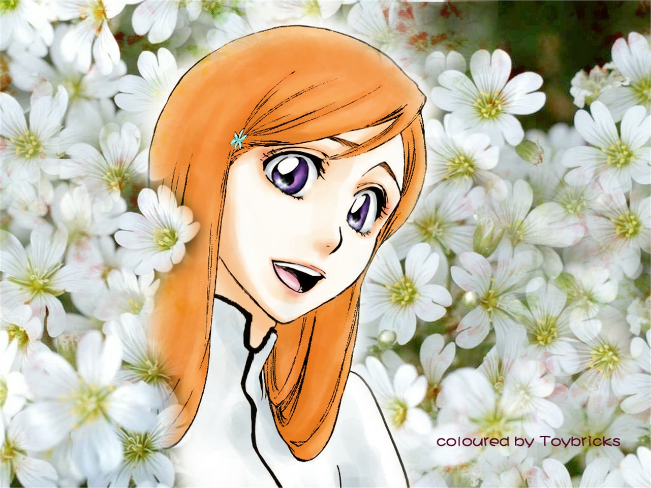 Handy-Wallpaper Bleach, Animes, Orihime Inoue kostenlos herunterladen.