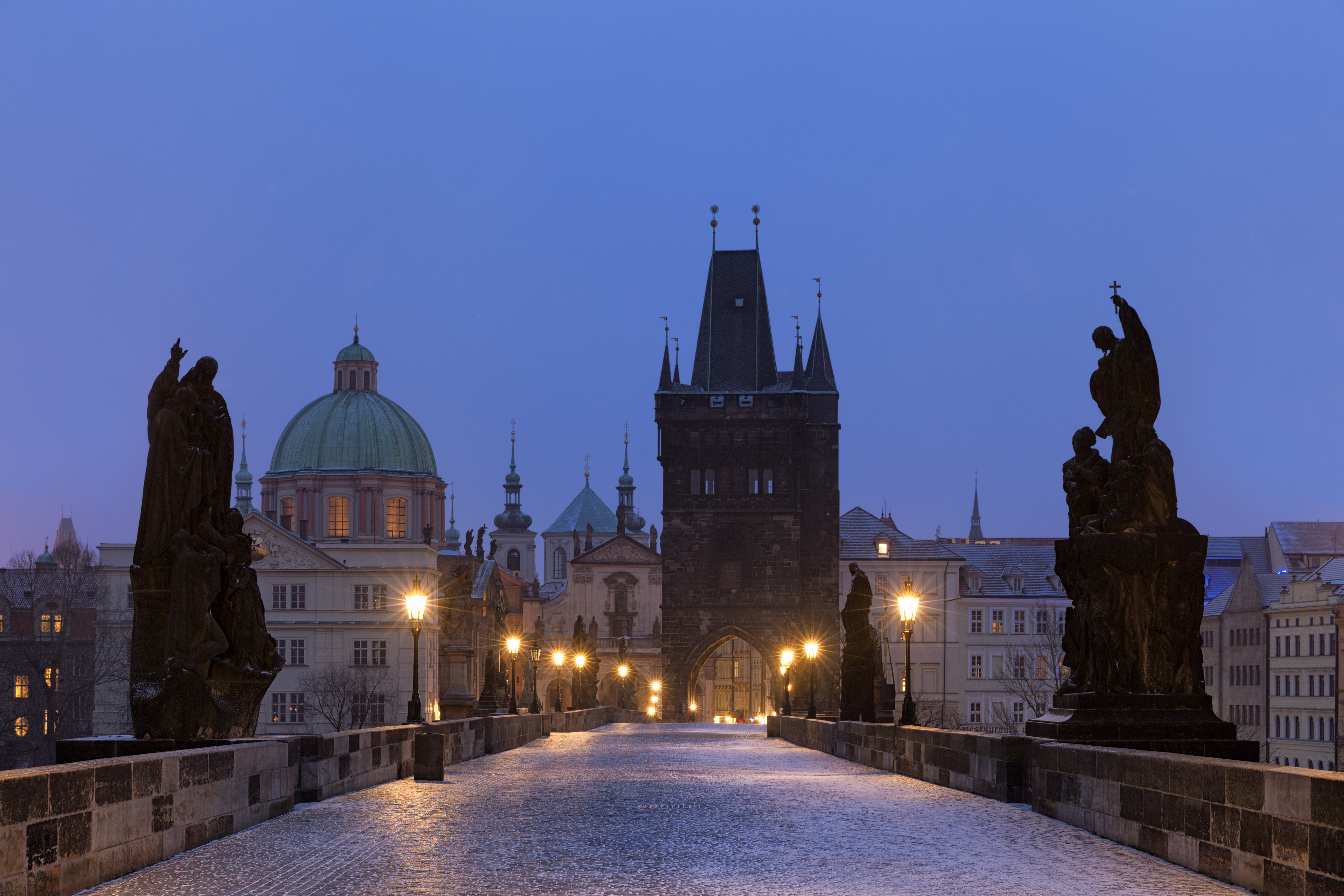 1522948壁紙のダウンロードマンメイド, カレル橋, 橋, チェコ共和国, プラハ, 銅像, ブリッジ-スクリーンセーバーと写真を無料で