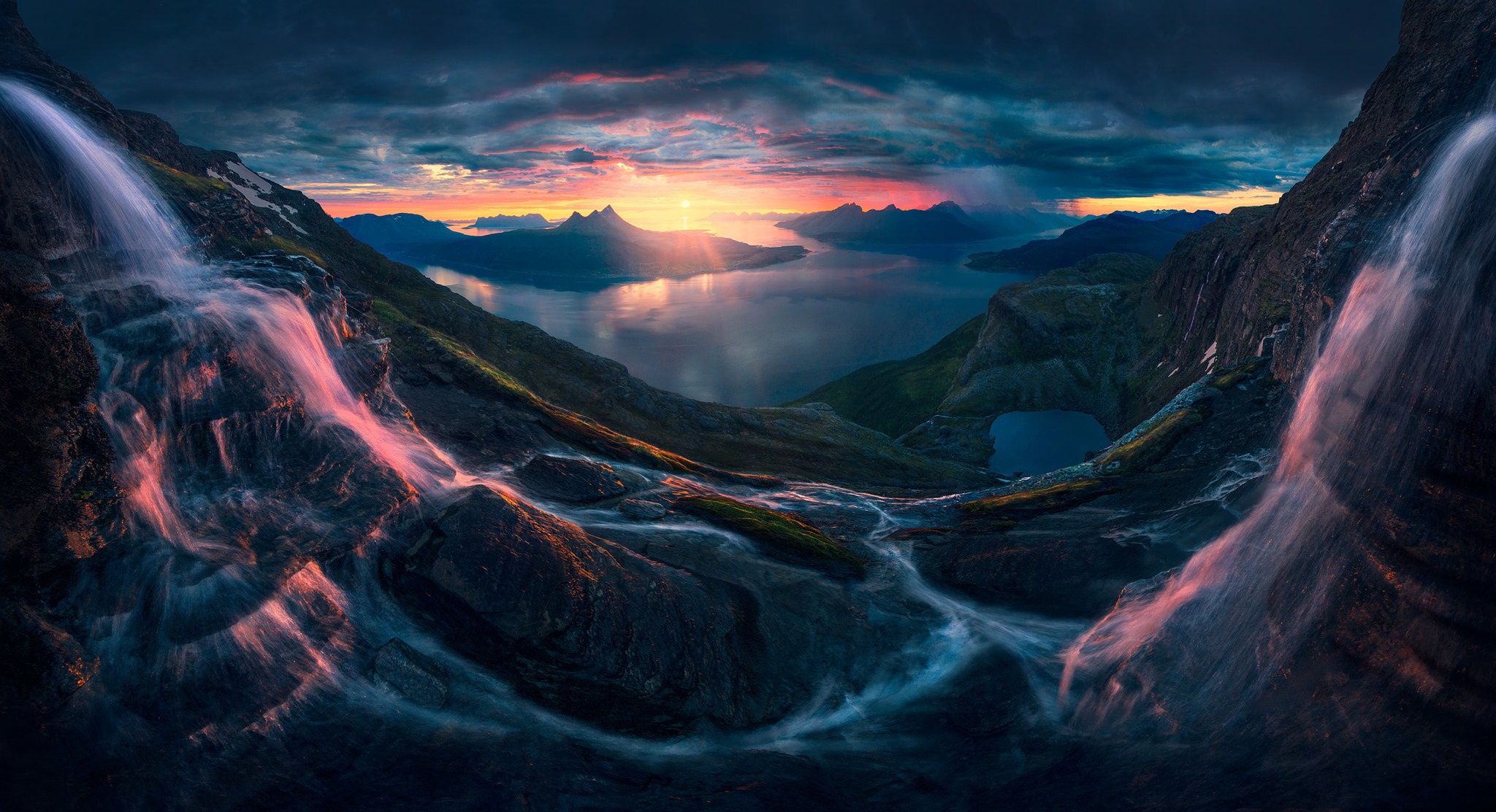 Free download wallpaper Waterfalls, Waterfall, Earth, Norway on your PC desktop