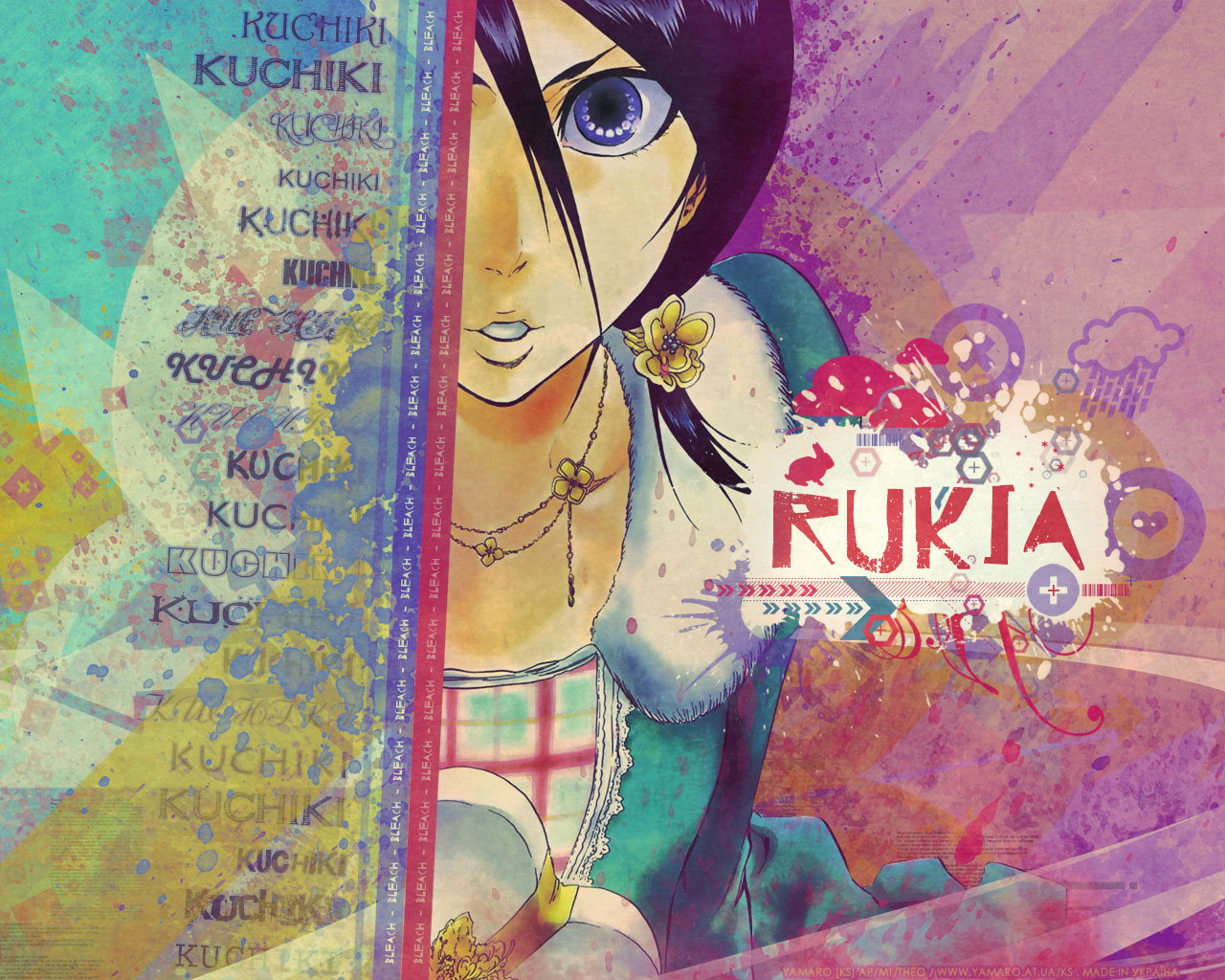 Handy-Wallpaper Bleach, Rukia Kuchiki, Animes kostenlos herunterladen.