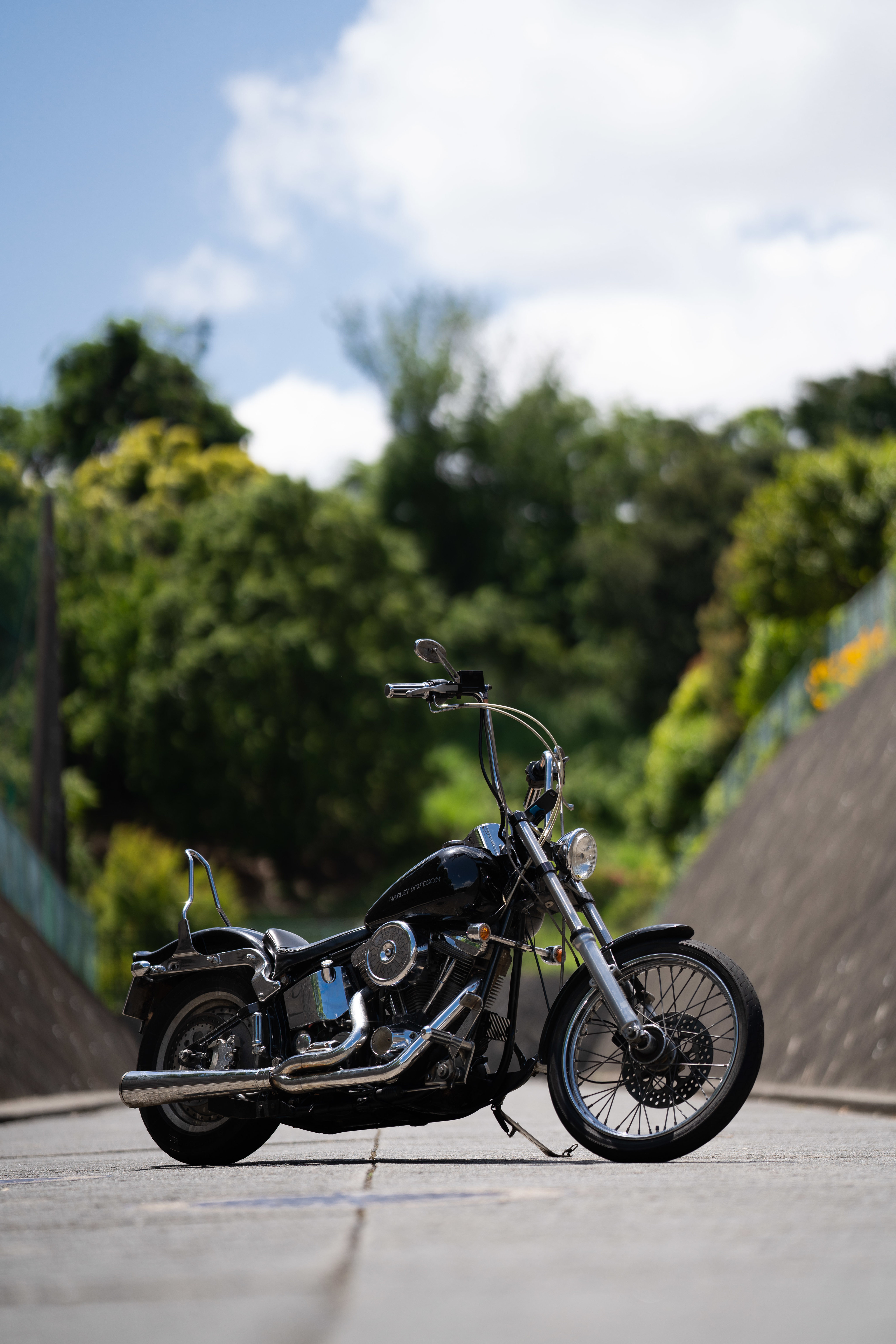 harley davidson, bike, motorcycles, side view, motorcycle lock screen backgrounds