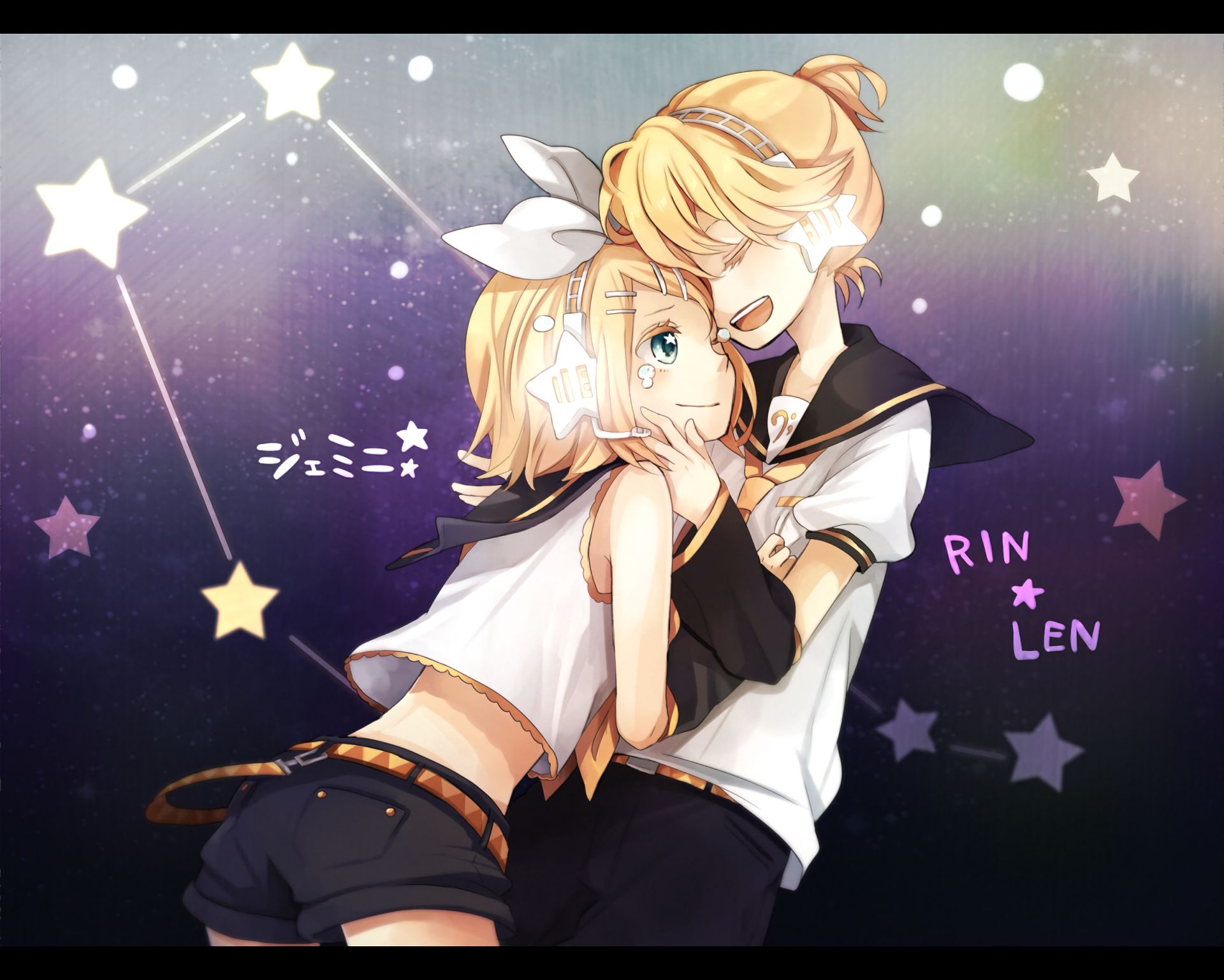 Free download wallpaper Anime, Vocaloid, Rin Kagamine, Len Kagamine on your PC desktop