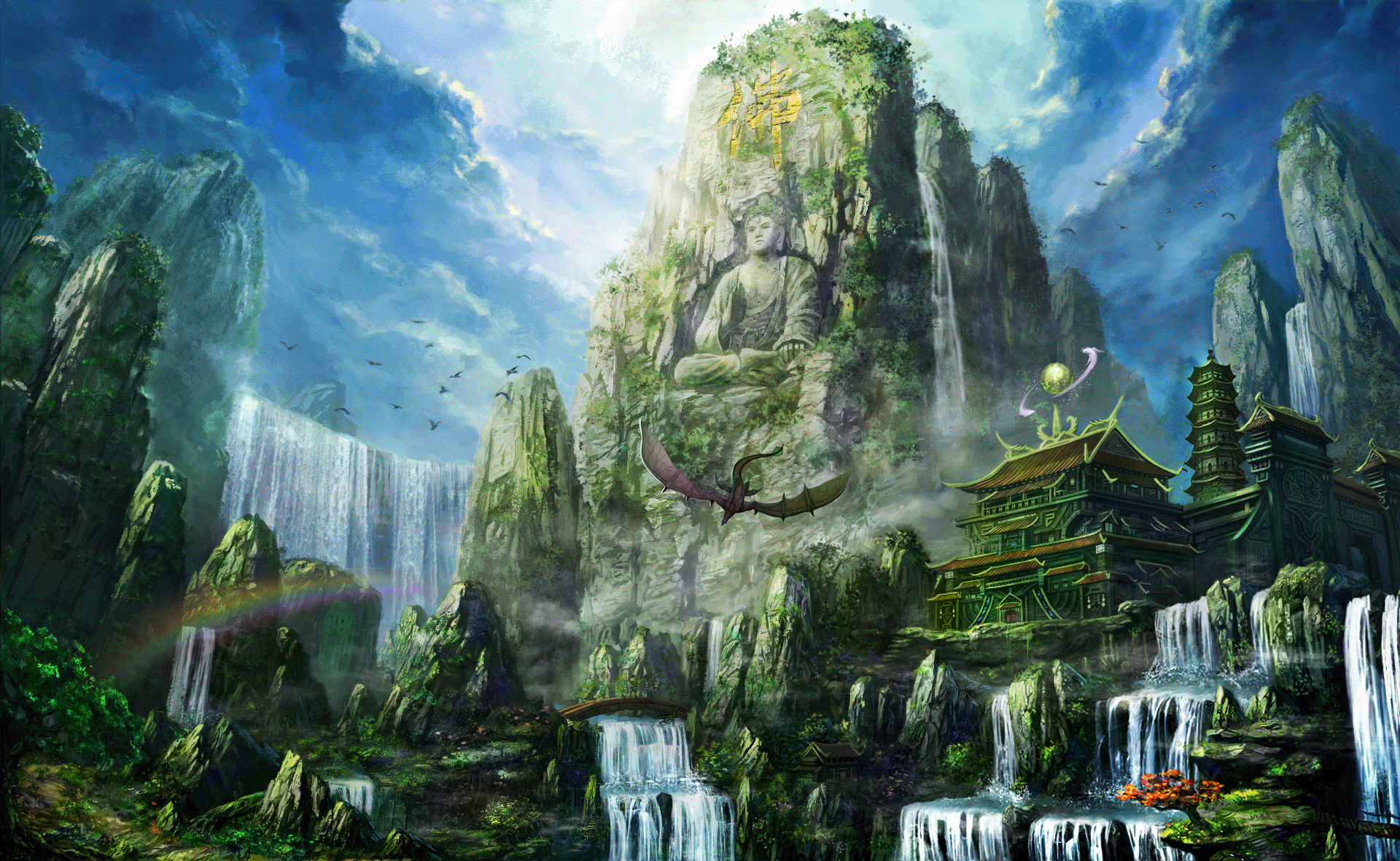 Free download wallpaper Landscape, Fantasy on your PC desktop