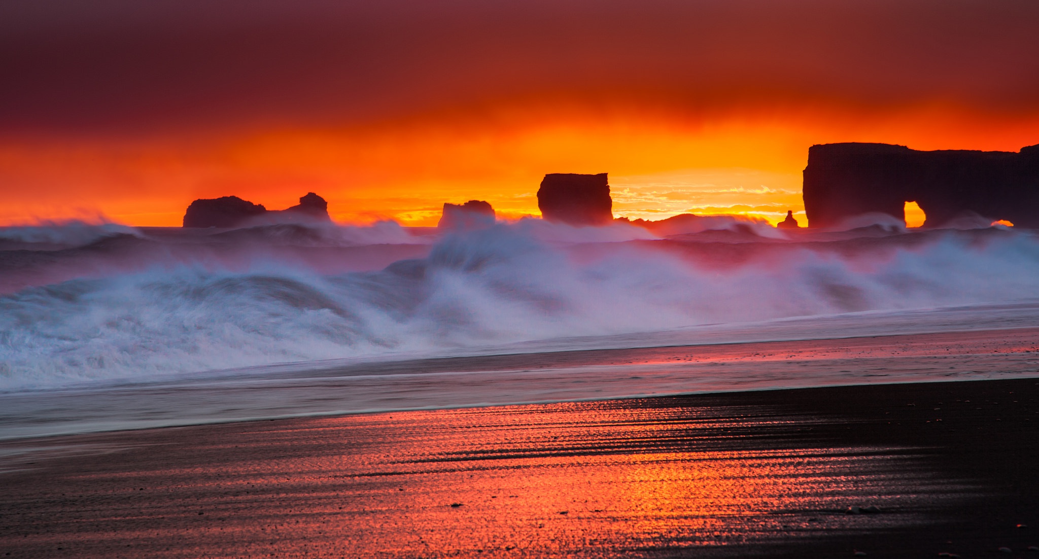 Descarga gratuita de fondo de pantalla para móvil de Naturaleza, Horizonte, Océano, Ola, Atardecer, Tierra/naturaleza.