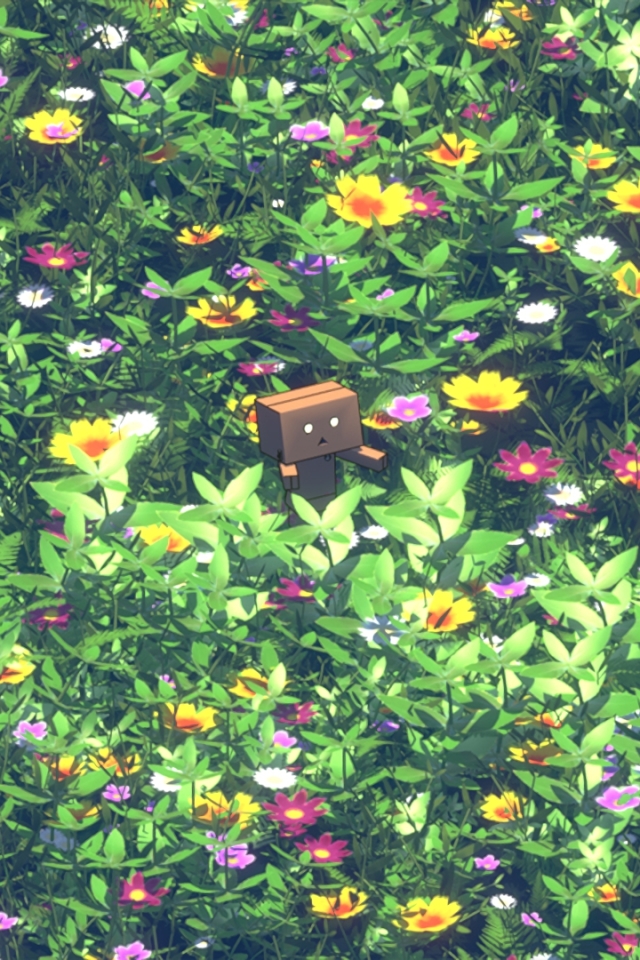 Download mobile wallpaper Anime, Flower, Danbo, Original for free.