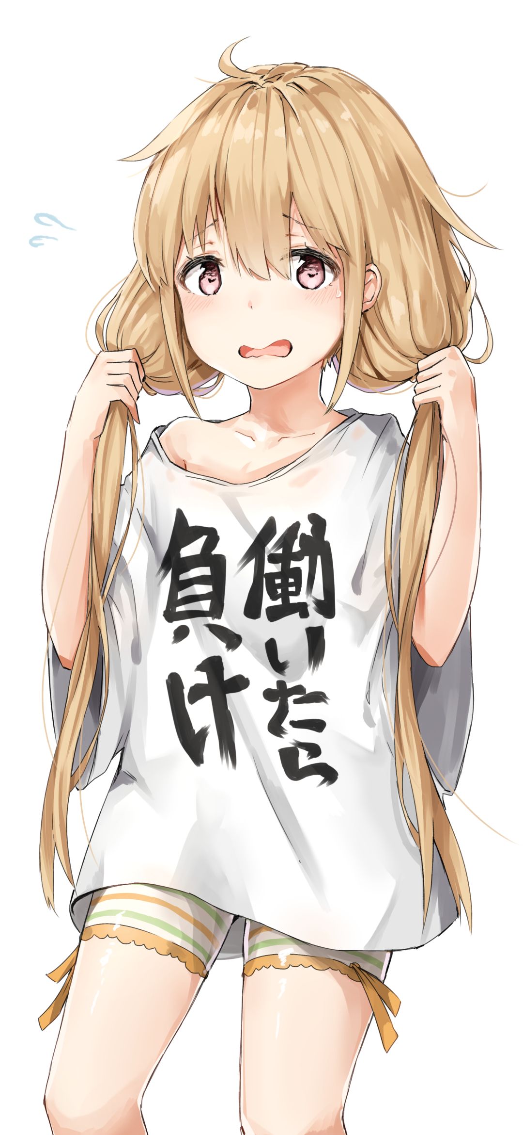 Handy-Wallpaper Blond, Blondinen, Erröten, Animes, Lange Haare, The Idolm@ster, The Idolm@ster Cinderella Girls, Anzu Futaba kostenlos herunterladen.