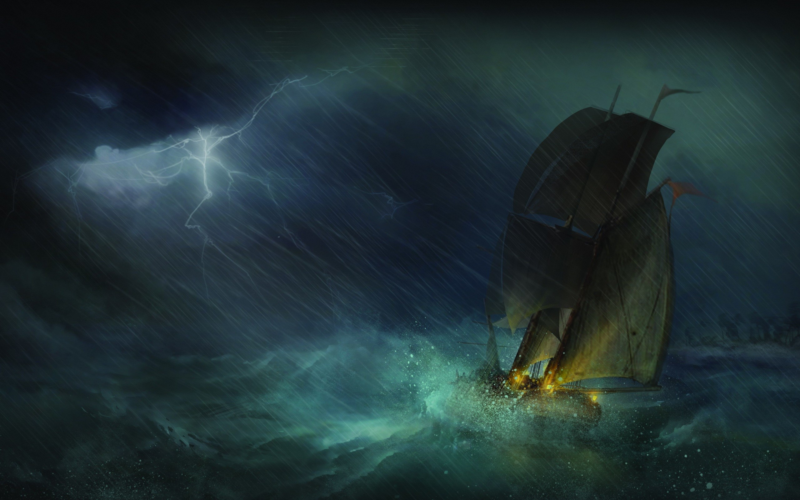 Download mobile wallpaper Fantasy, Ship for free.