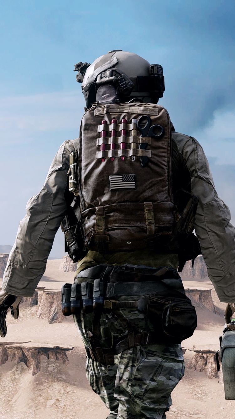 Handy-Wallpaper Wüste, Schlachtfeld, Steppe, Soldat, Computerspiele, Battlefield 4 kostenlos herunterladen.