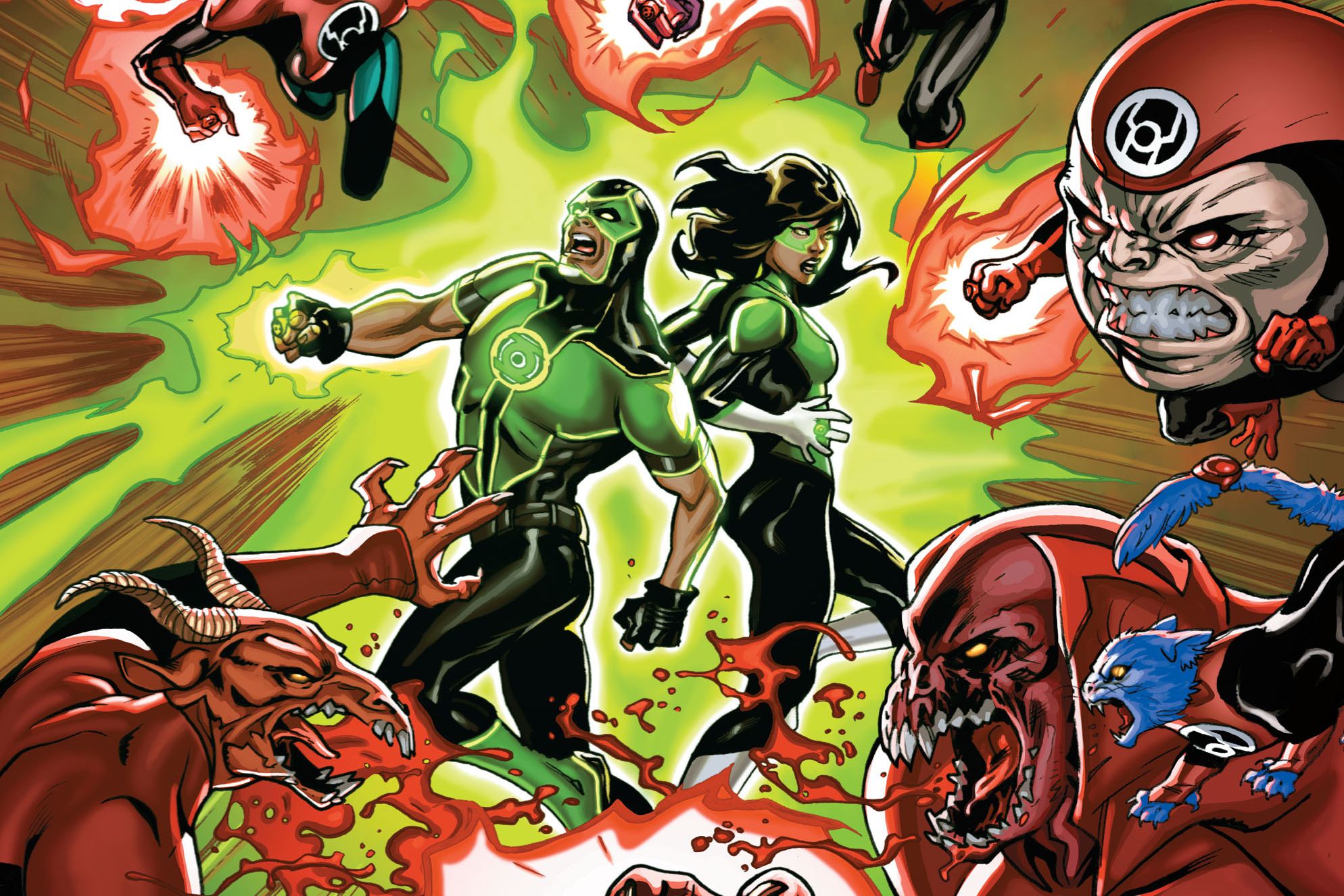 Handy-Wallpaper Comics, Grüne Laterne, Green Lantern Corps kostenlos herunterladen.