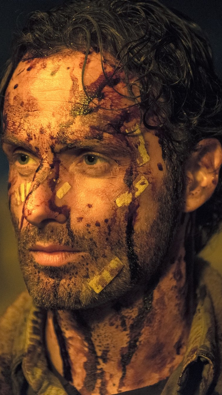 Handy-Wallpaper Fernsehserien, The Walking Dead, Rick Grimes, Andreas Lincoln kostenlos herunterladen.