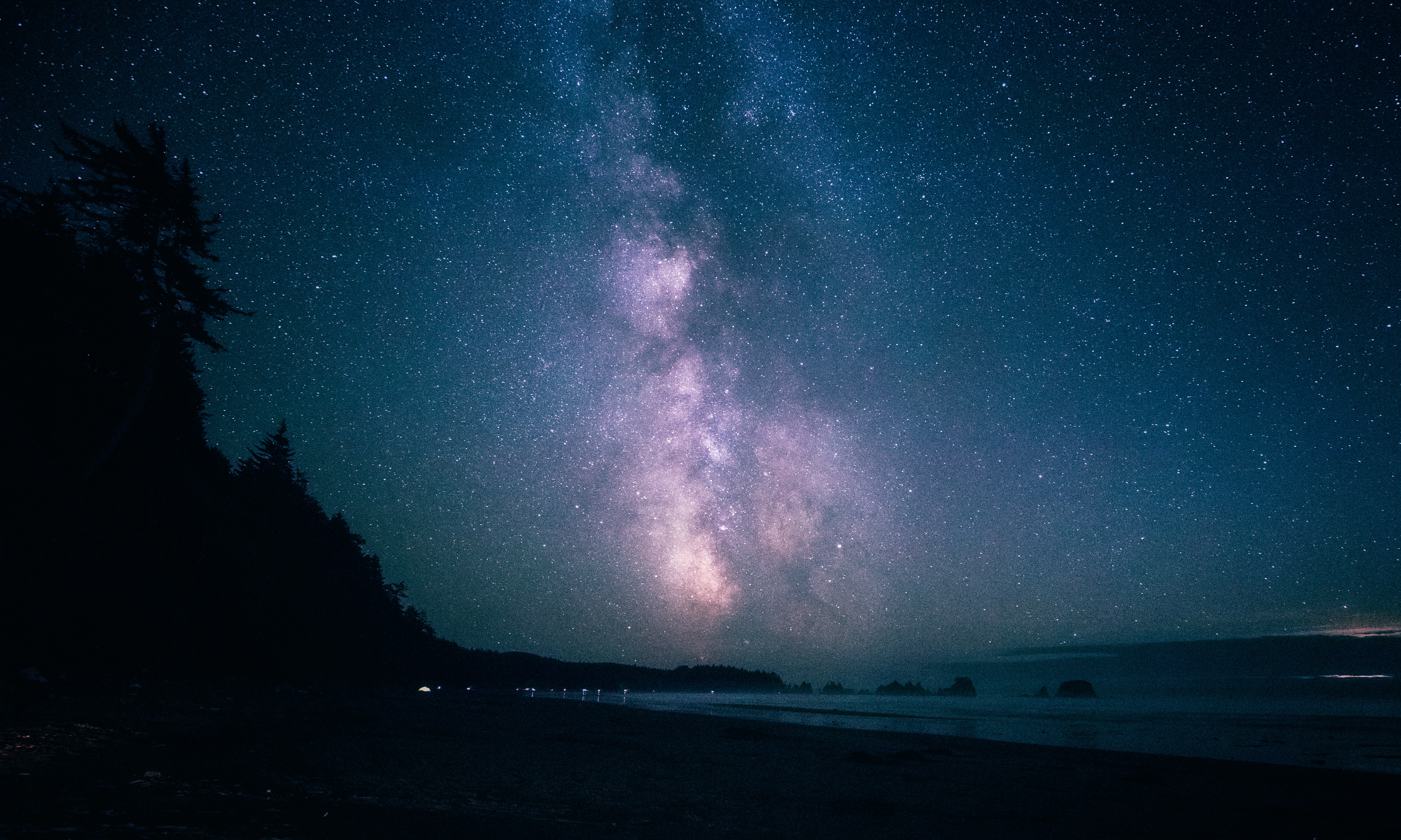 Download PC Wallpaper universe, night, shine, starry sky, brilliance