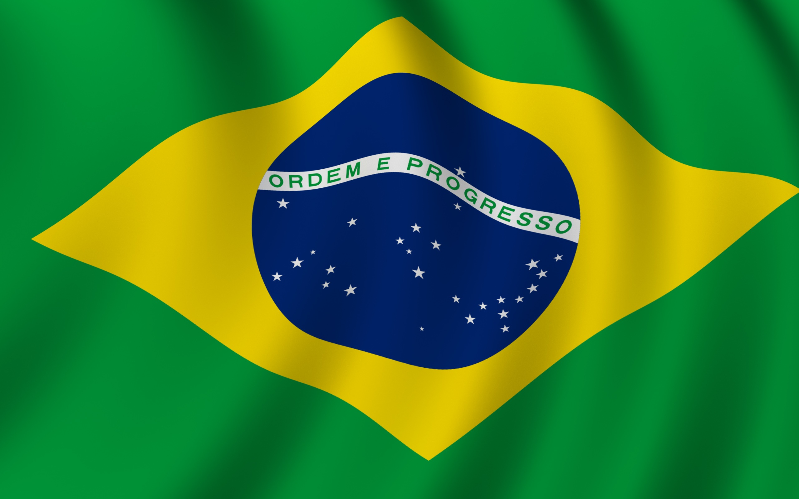 Laden Sie Flagge Von Brasilien HD-Desktop-Hintergründe herunter