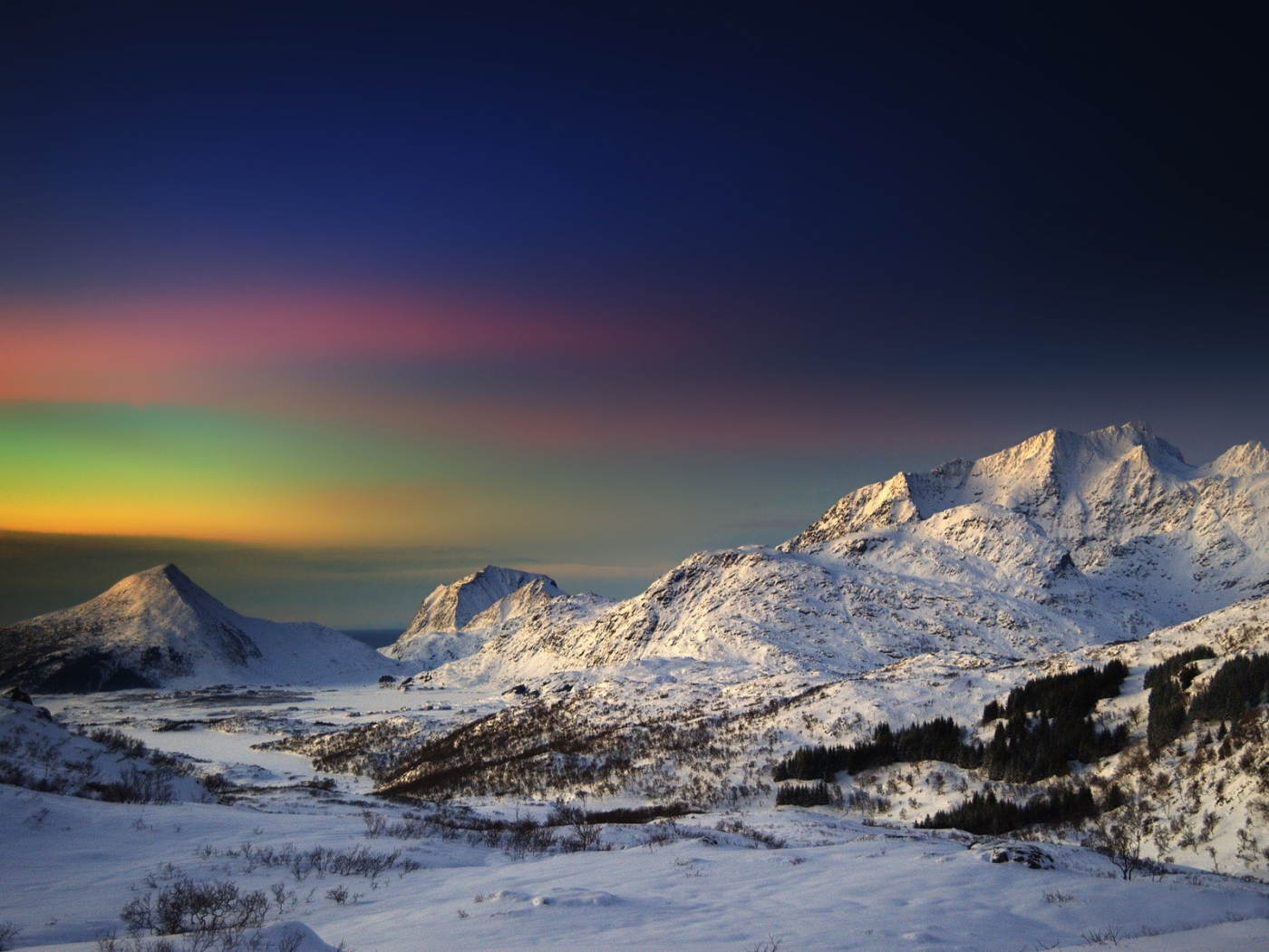 Descarga gratis la imagen Invierno, Paisaje, Montañas en el escritorio de tu PC