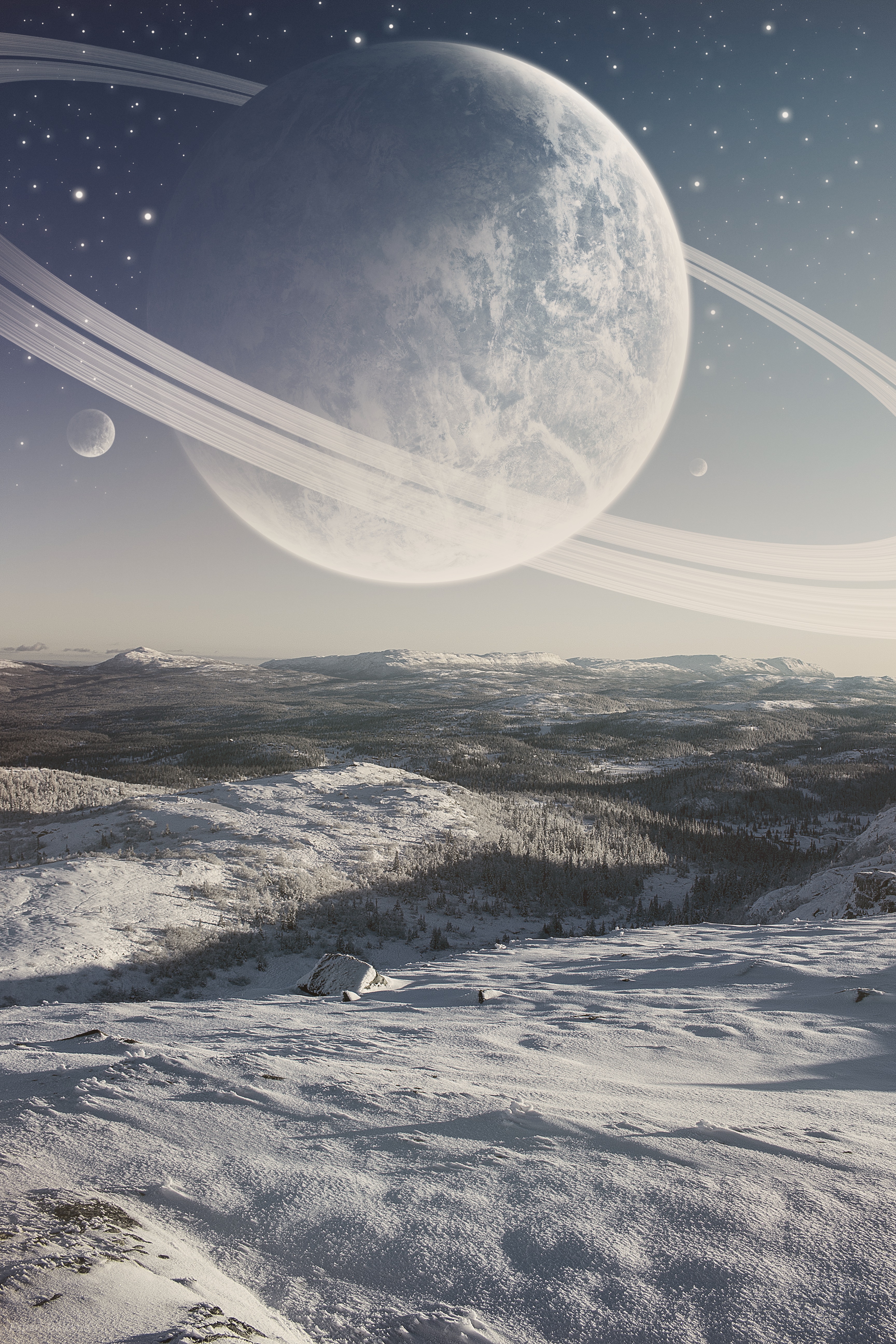 Download mobile wallpaper Snow, Winter, Surface, Planet, Universe for free.