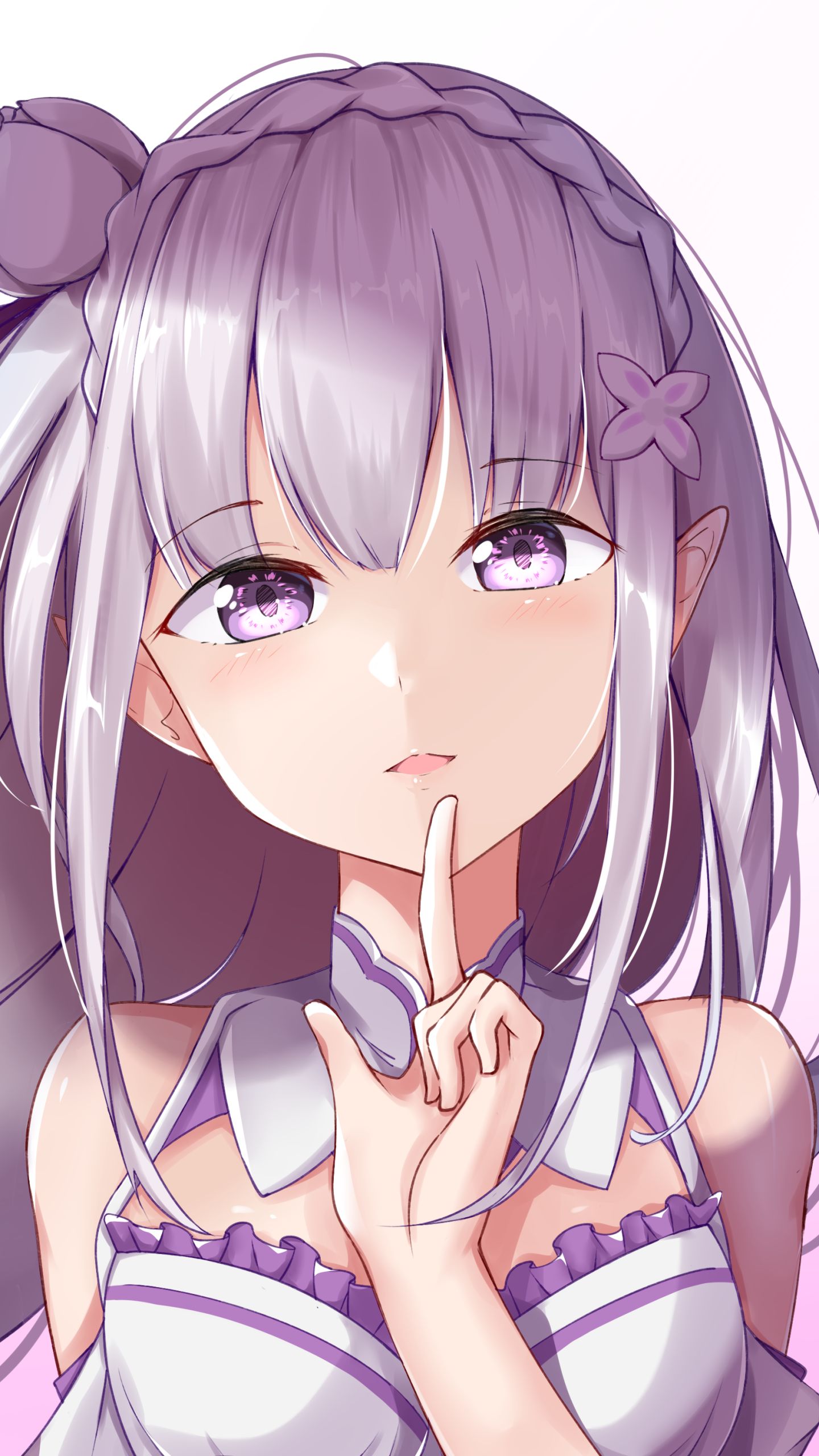 Handy-Wallpaper Animes, Emilia (Re: Zero), Re:zero Das Leben In Einer Anderen Welt Beginnen kostenlos herunterladen.