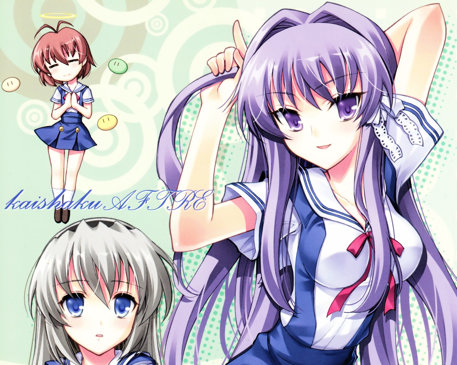Laden Sie das Animes, Kyou Fujibayashi, Clannad, Nagisa Furukawa-Bild kostenlos auf Ihren PC-Desktop herunter