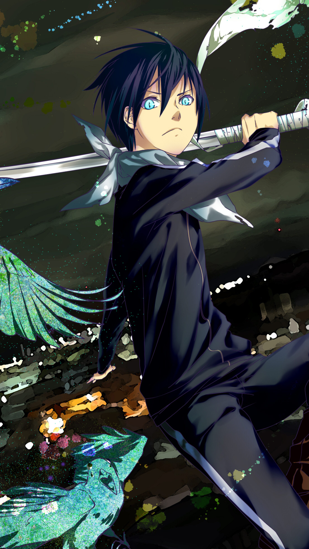 Handy-Wallpaper Animes, Noragami, Yato (Noragami) kostenlos herunterladen.