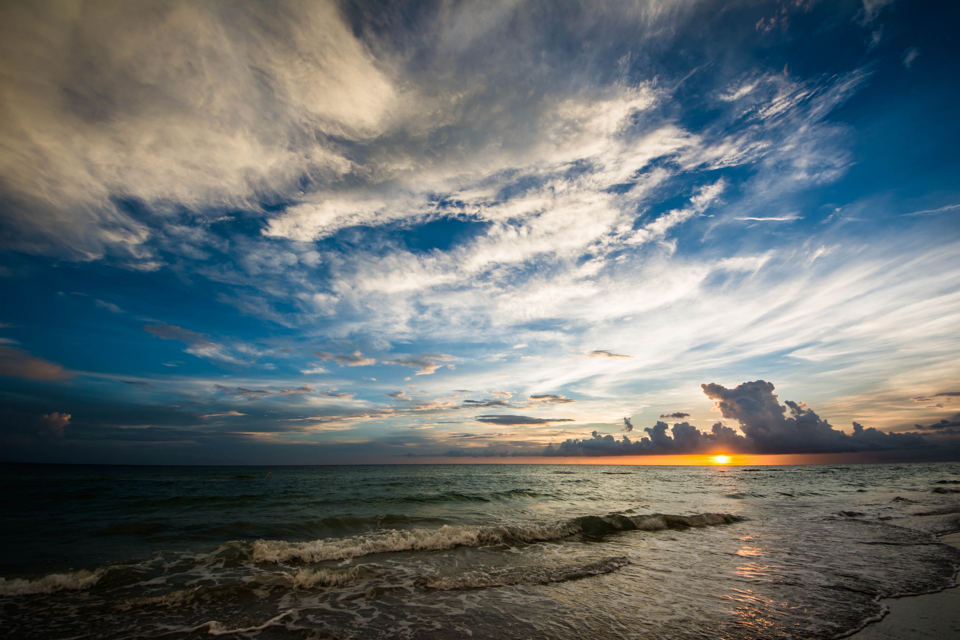 Handy-Wallpaper Natur, Horizont, Ozean, Wolke, Himmel, Erde/natur kostenlos herunterladen.