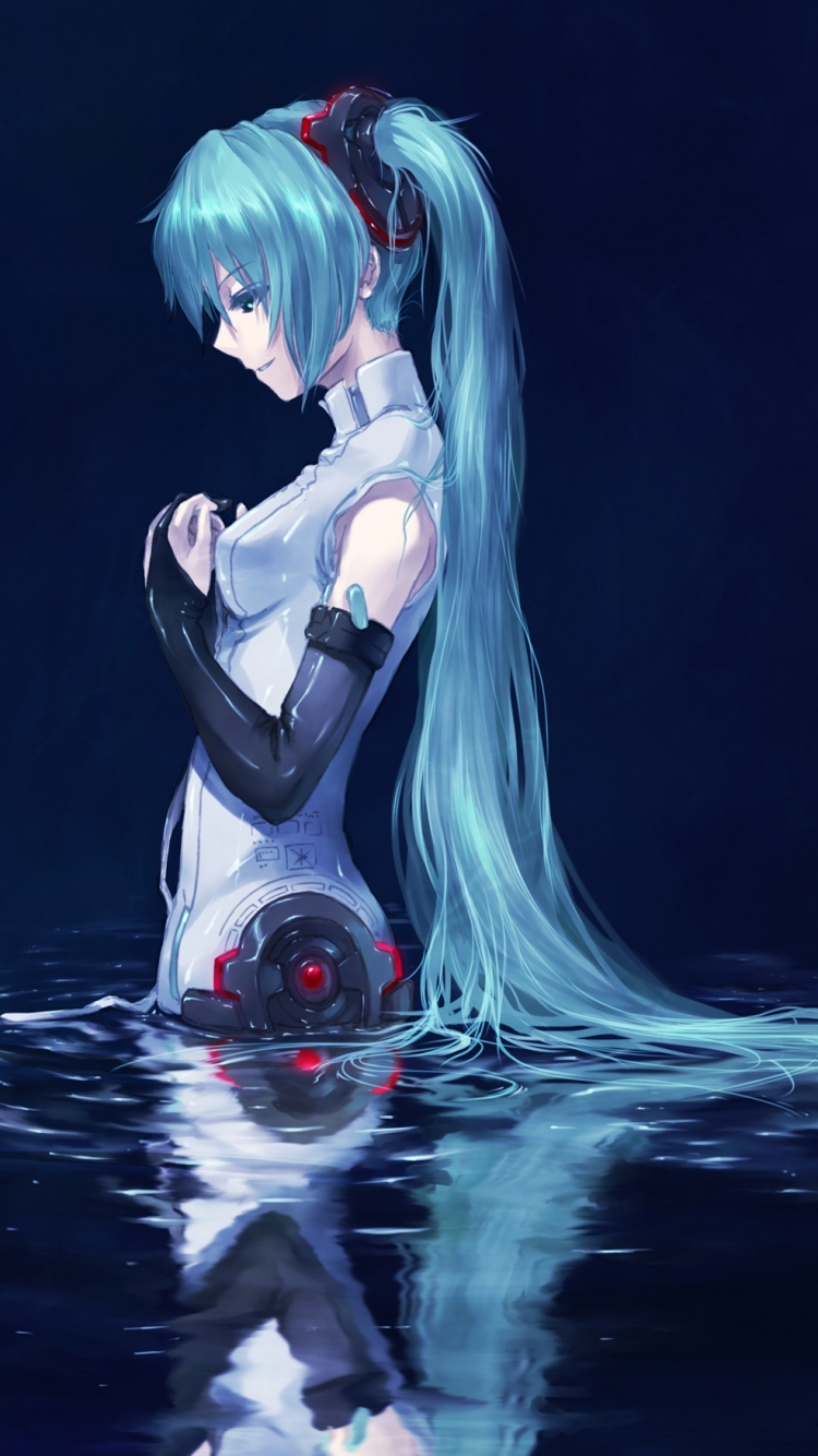 Download mobile wallpaper Anime, Vocaloid, Cute, Blue Hair, Hatsune Miku for free.