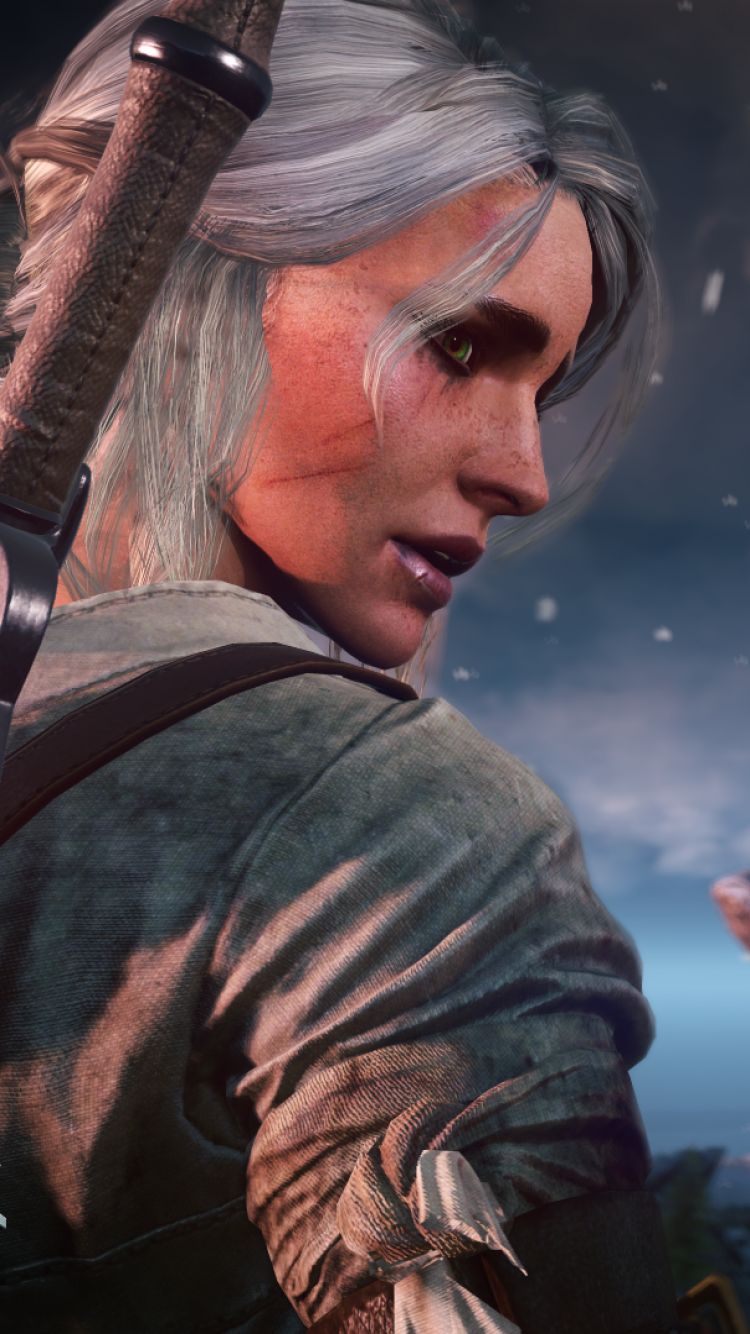 Handy-Wallpaper Computerspiele, Der Hexer, The Witcher 3: Wild Hunt, Ciri (Der Hexer) kostenlos herunterladen.