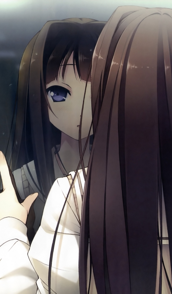 Download mobile wallpaper Anime, Reflection, Window, Your Diary, Ayase Sayuki for free.