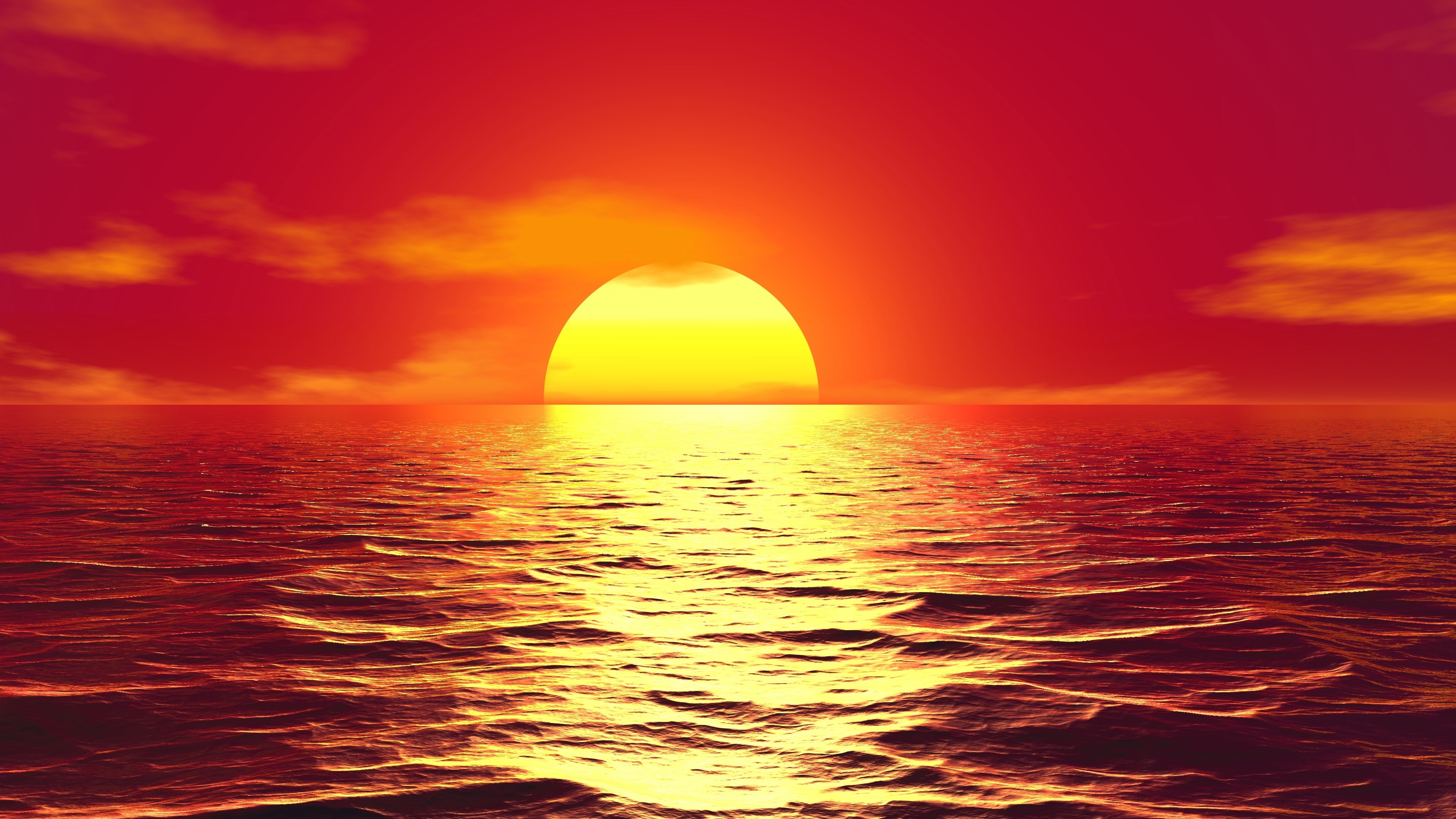 Download mobile wallpaper Sunset, Sky, Sun, Ocean, Earth for free.