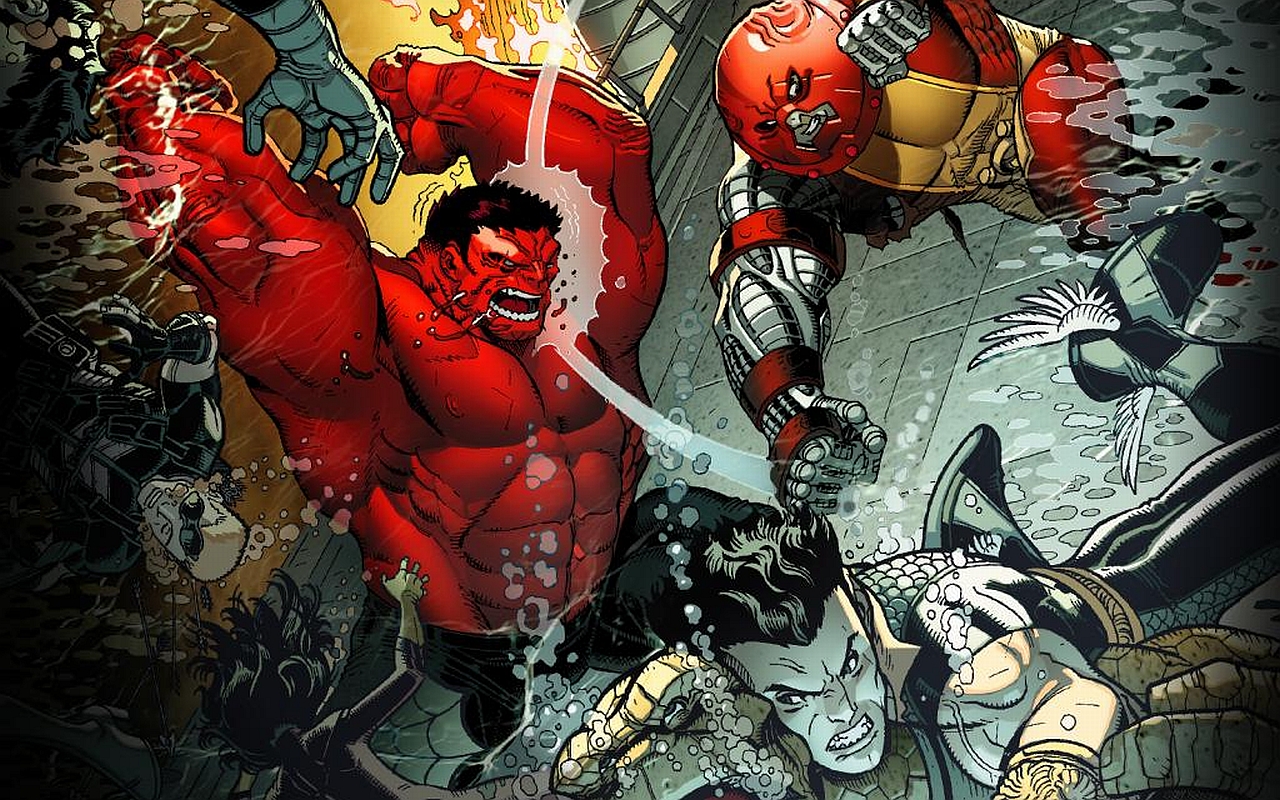 1453138 baixar papel de parede hulk vermelho, história em quadrinhos, vingadores vs x men, ben grimm, juggernaut (marvel comics), namor o submarino, submarino, coisa (marvel comics) - protetores de tela e imagens gratuitamente