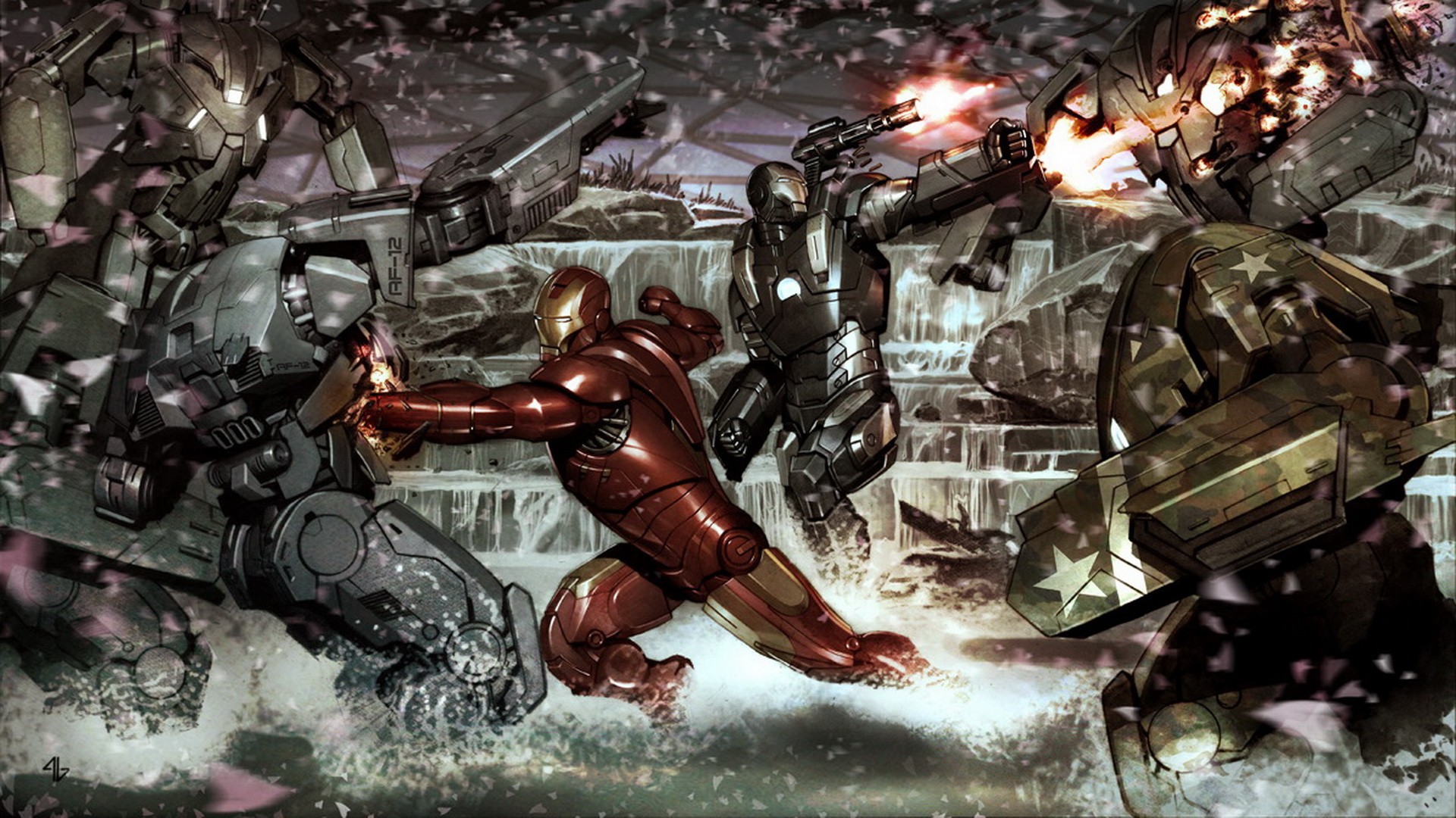 Download mobile wallpaper War Machine, Iron Man, Video Game for free.