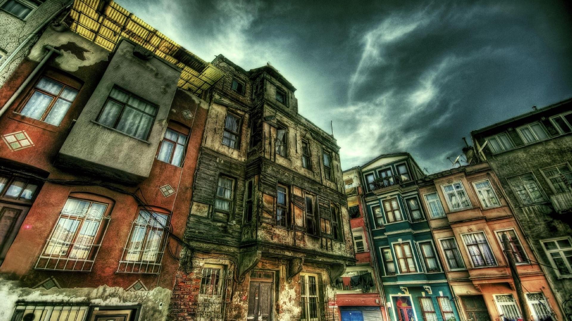 Download mobile wallpaper Building, House, Hdr, Town, Man Made, Towns for free.