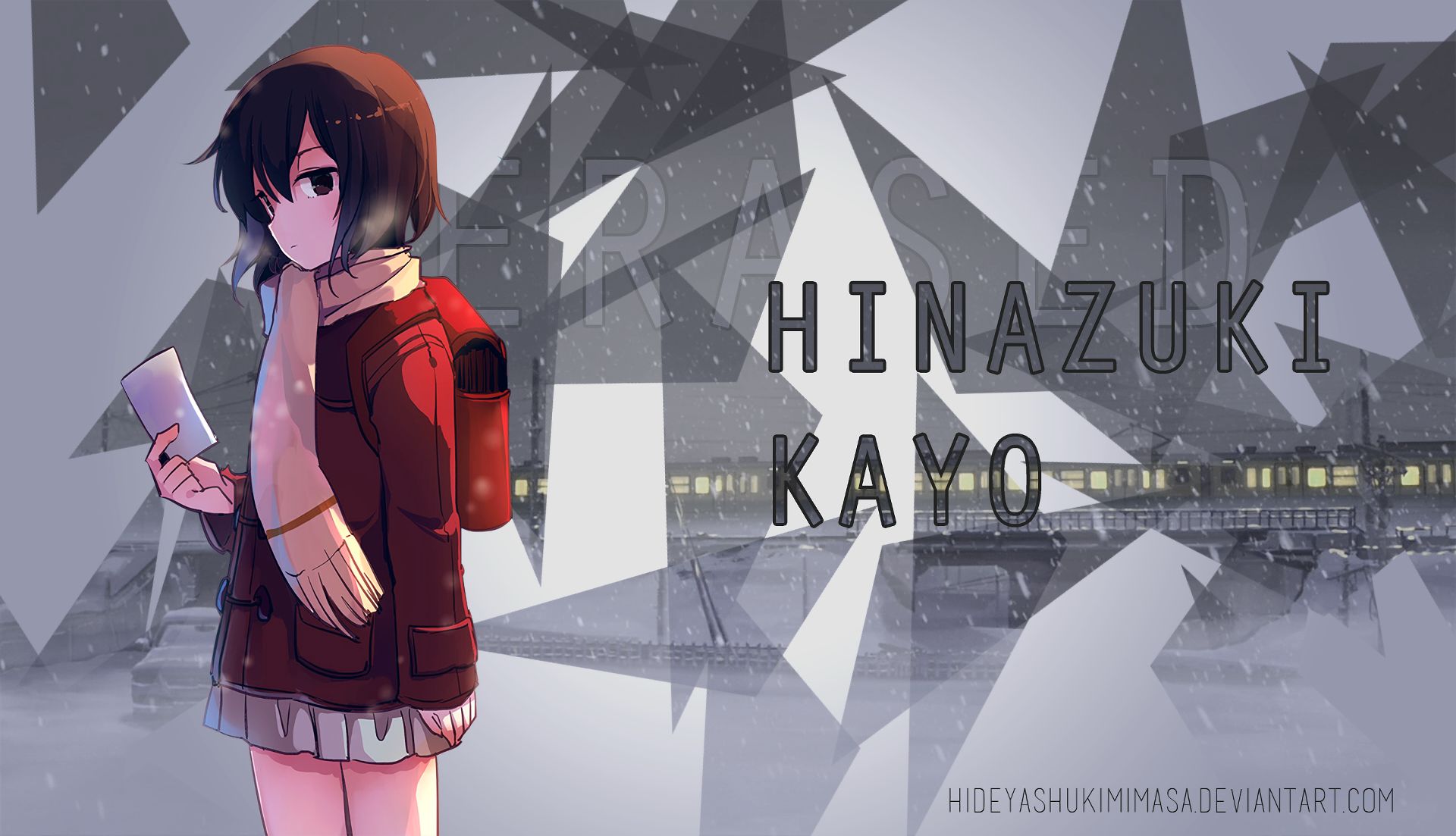 Free download wallpaper Anime, Kayo Hinazuki, Erased on your PC desktop