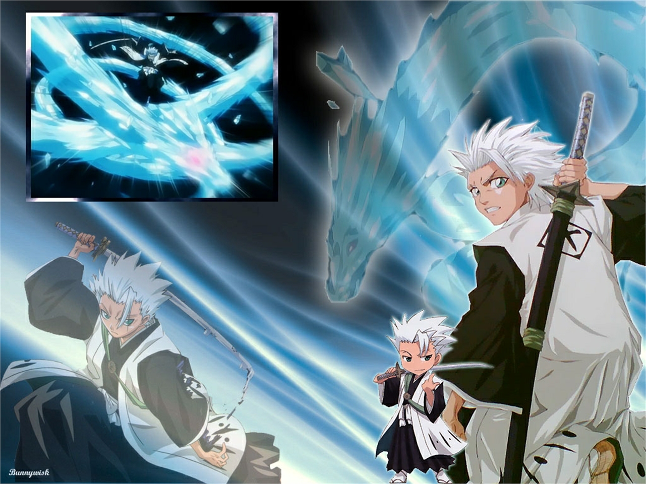 Handy-Wallpaper Bleach, Animes, Tōshirō Hitsugaya kostenlos herunterladen.