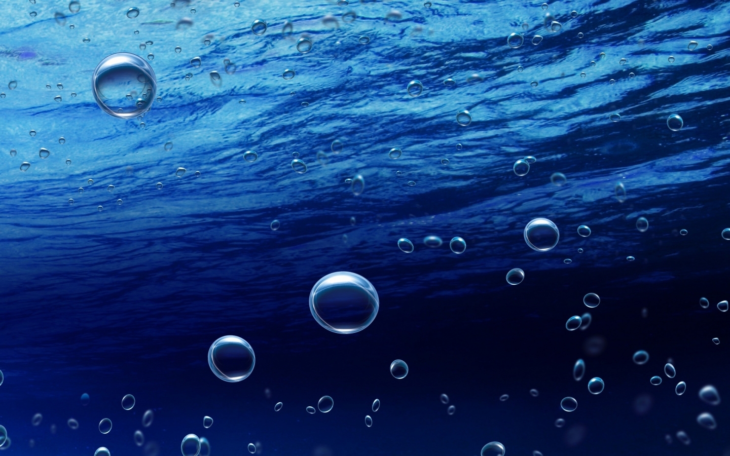 desktop Images bubbles, landscape, water, sea, blue