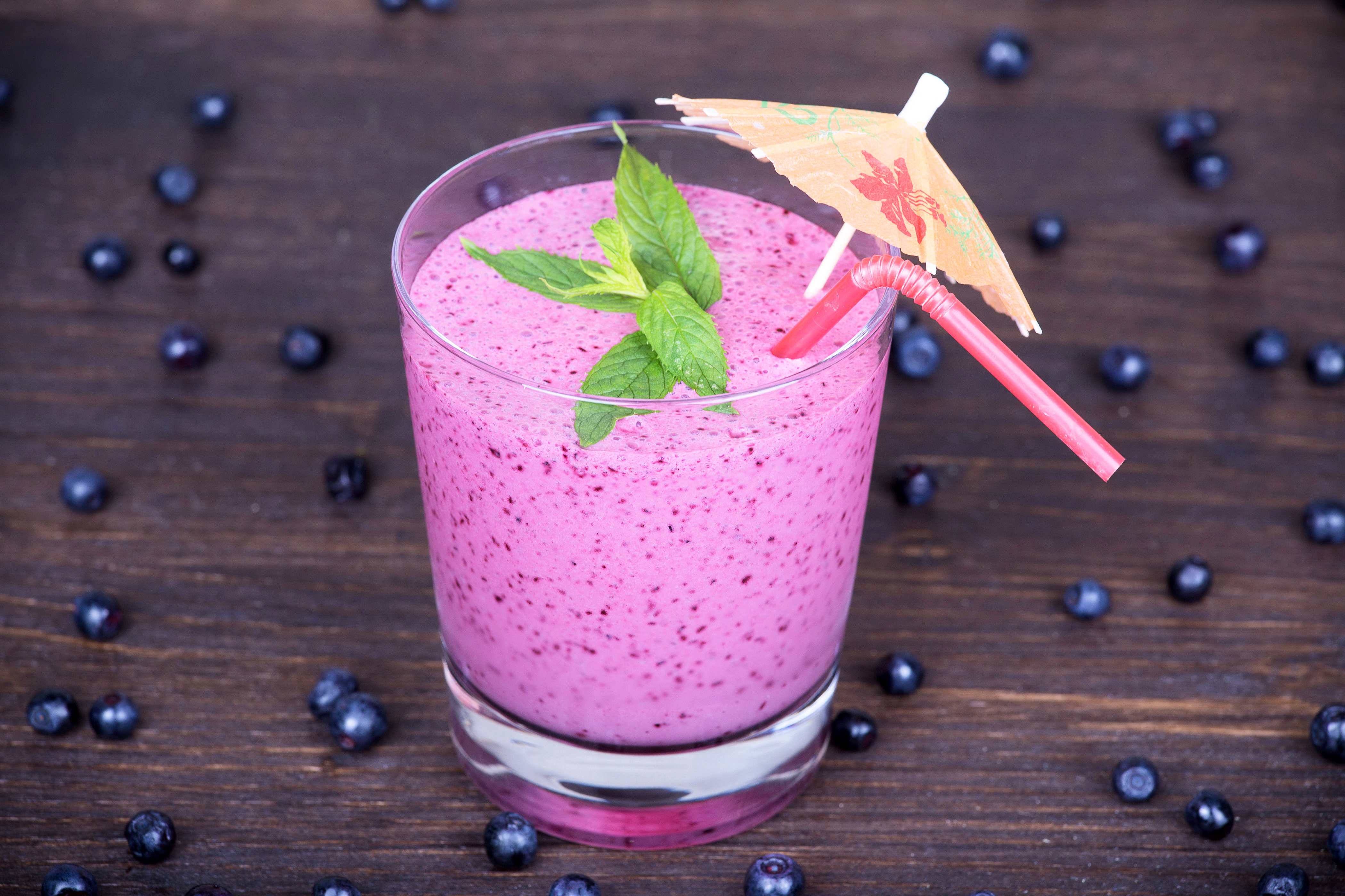 Free download wallpaper Food, Blueberry, Glass, Drink, Smoothie on your PC desktop