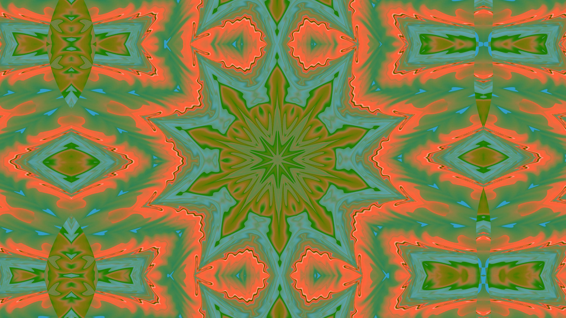 Download mobile wallpaper Abstract, Pattern, Colors, Kaleidoscope, Psychedelic, Orange (Color) for free.