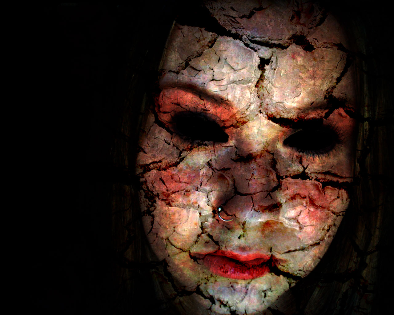 Free download wallpaper Dark, Face on your PC desktop