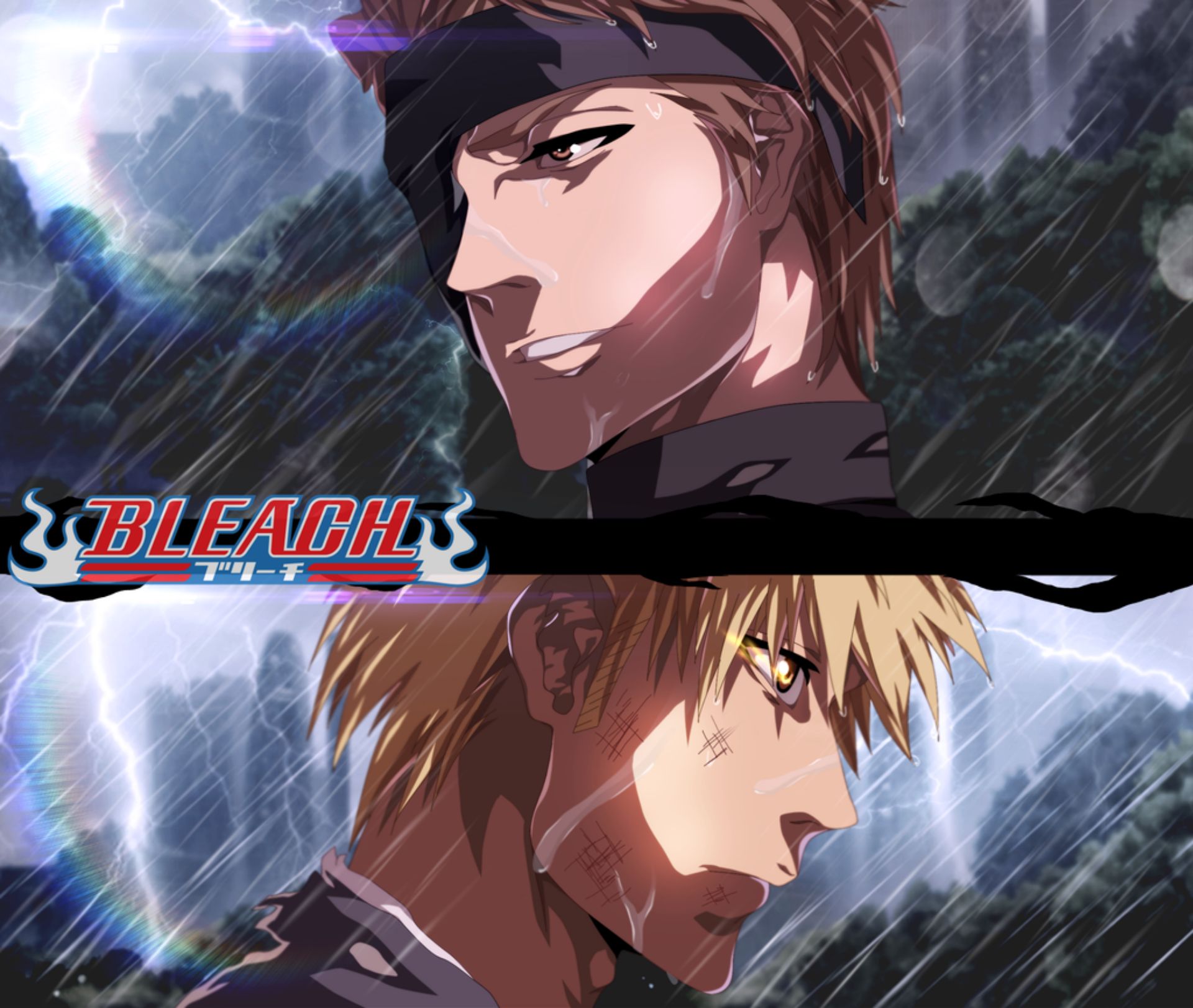 Descarga gratuita de fondo de pantalla para móvil de Animado, Bleach: Burîchi, Ichigo Kurosaki, Sosuke Aizen.