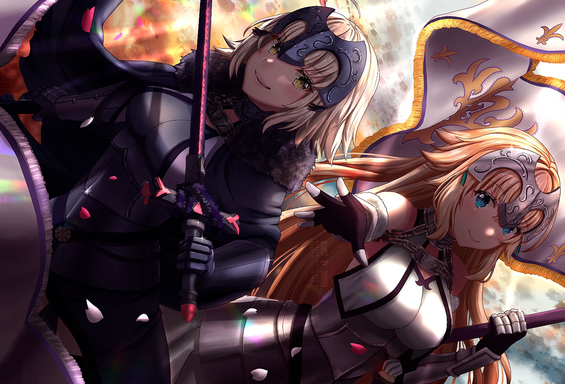 Free download wallpaper Anime, Fate/grand Order, Fate/apocrypha, Jeanne D'arc (Fate Series), Ruler (Fate/grand Order), Jeanne D'arc Alter, Ruler (Fate/apocrypha), Fate Series on your PC desktop