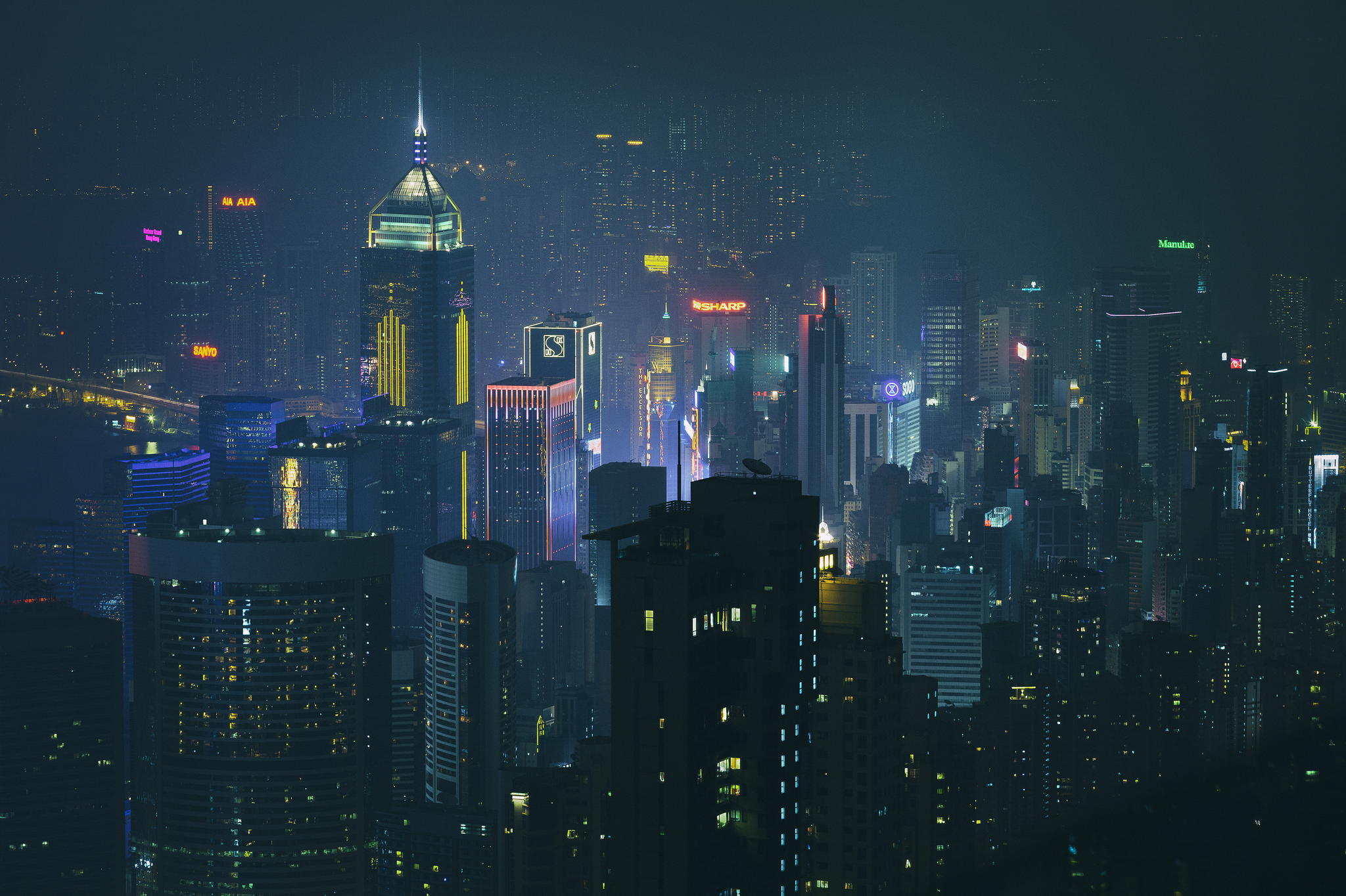Скачать картинку Города, Гонконг, Сделано Человеком в телефон бесплатно.