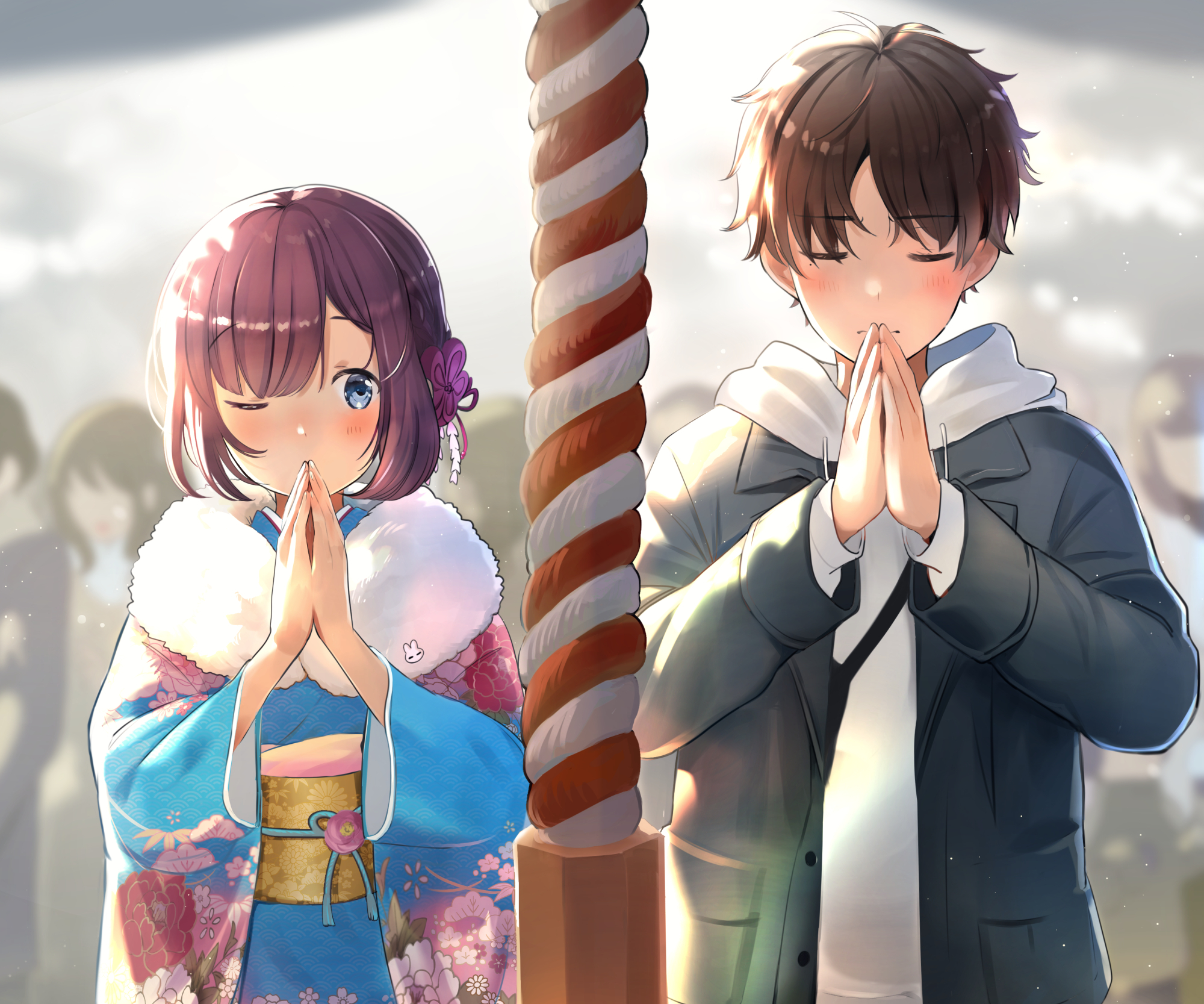 Download mobile wallpaper Anime, Couple for free.