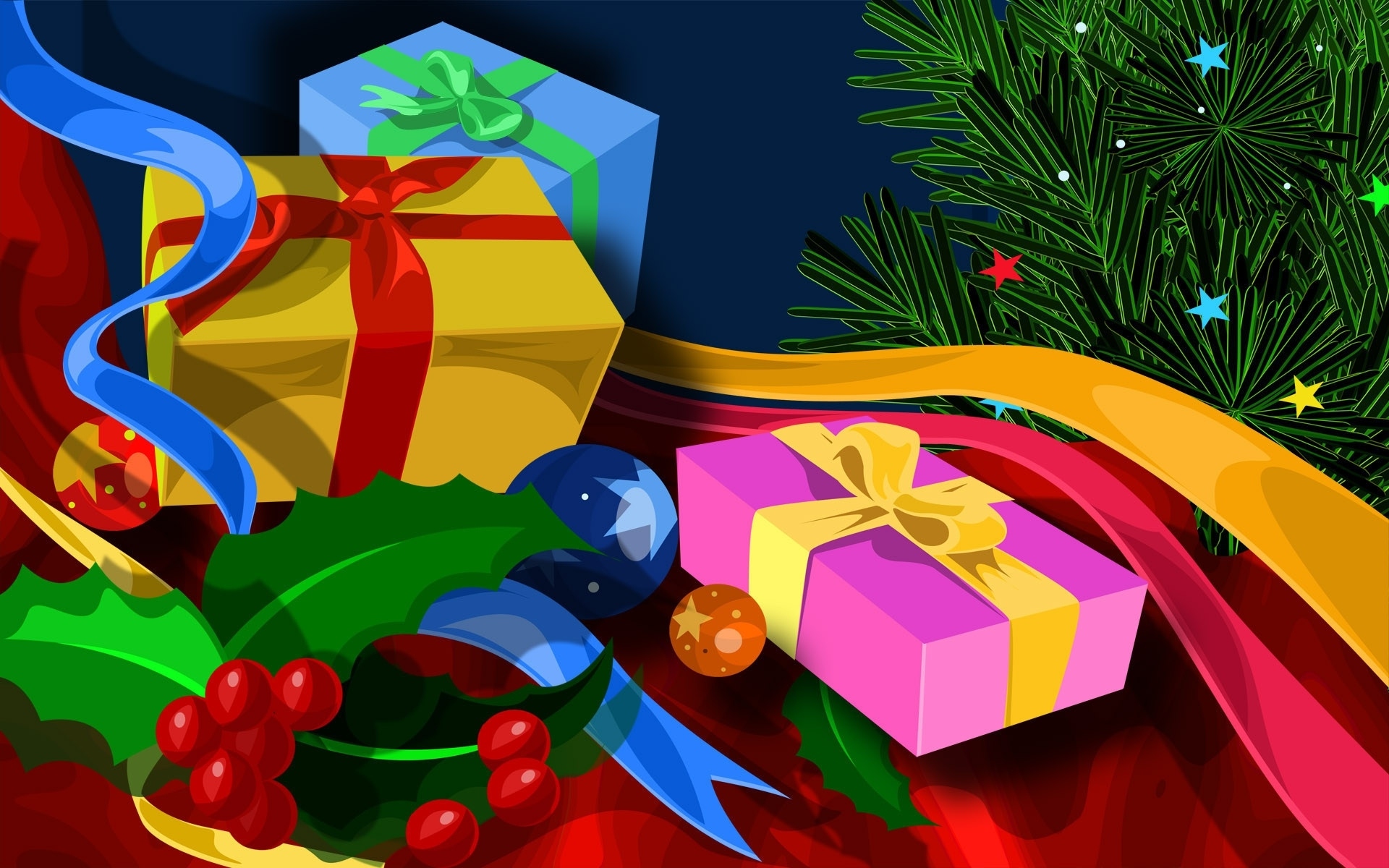 Handy-Wallpaper Feiertage, Dekoration, Weihnachten, Farben, Geschenk kostenlos herunterladen.