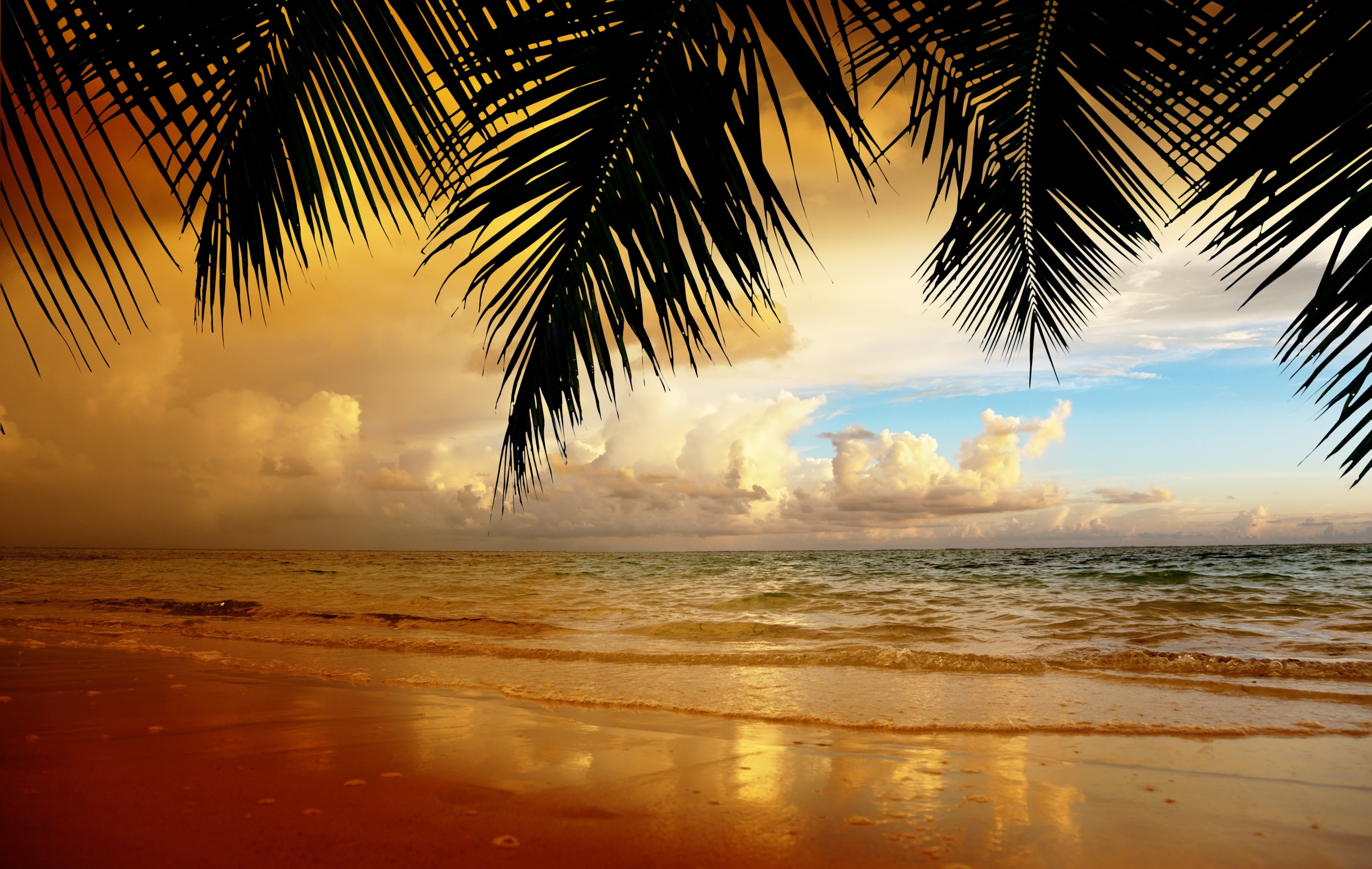 Free download wallpaper Sunset, Sky, Sea, Earth, Cloud on your PC desktop