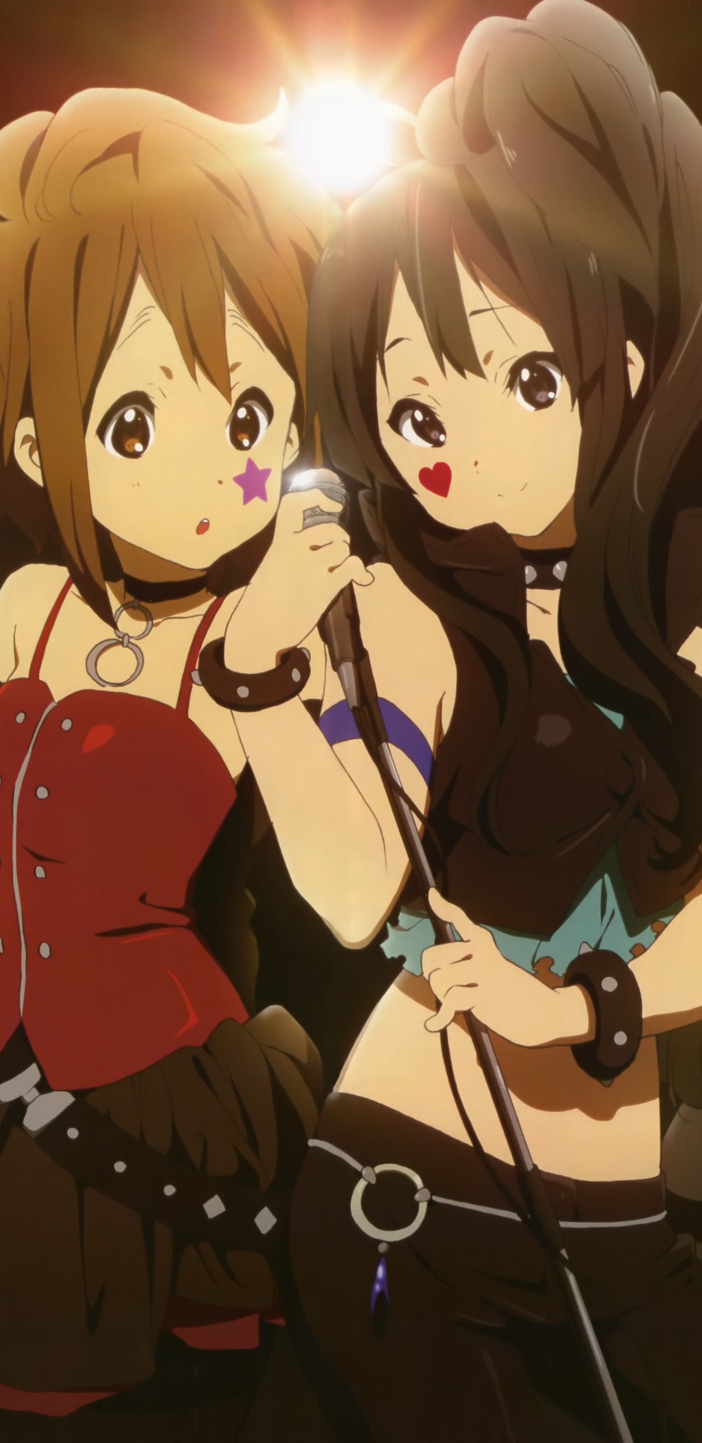 Handy-Wallpaper Animes, Mio Akiyama, K On!, Yui Hirasawa kostenlos herunterladen.