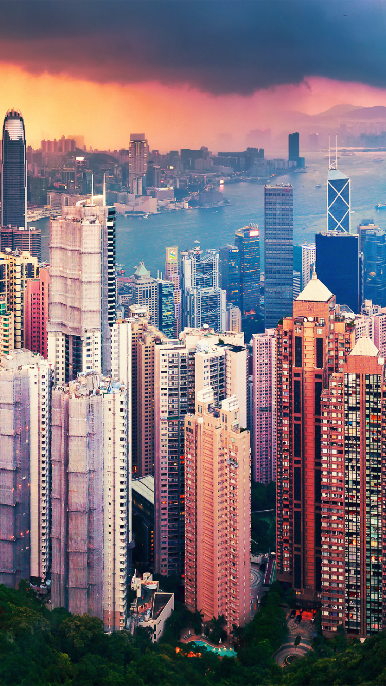 Baixar papel de parede para celular de Cidades, Hong Kong, Feito Pelo Homem gratuito.